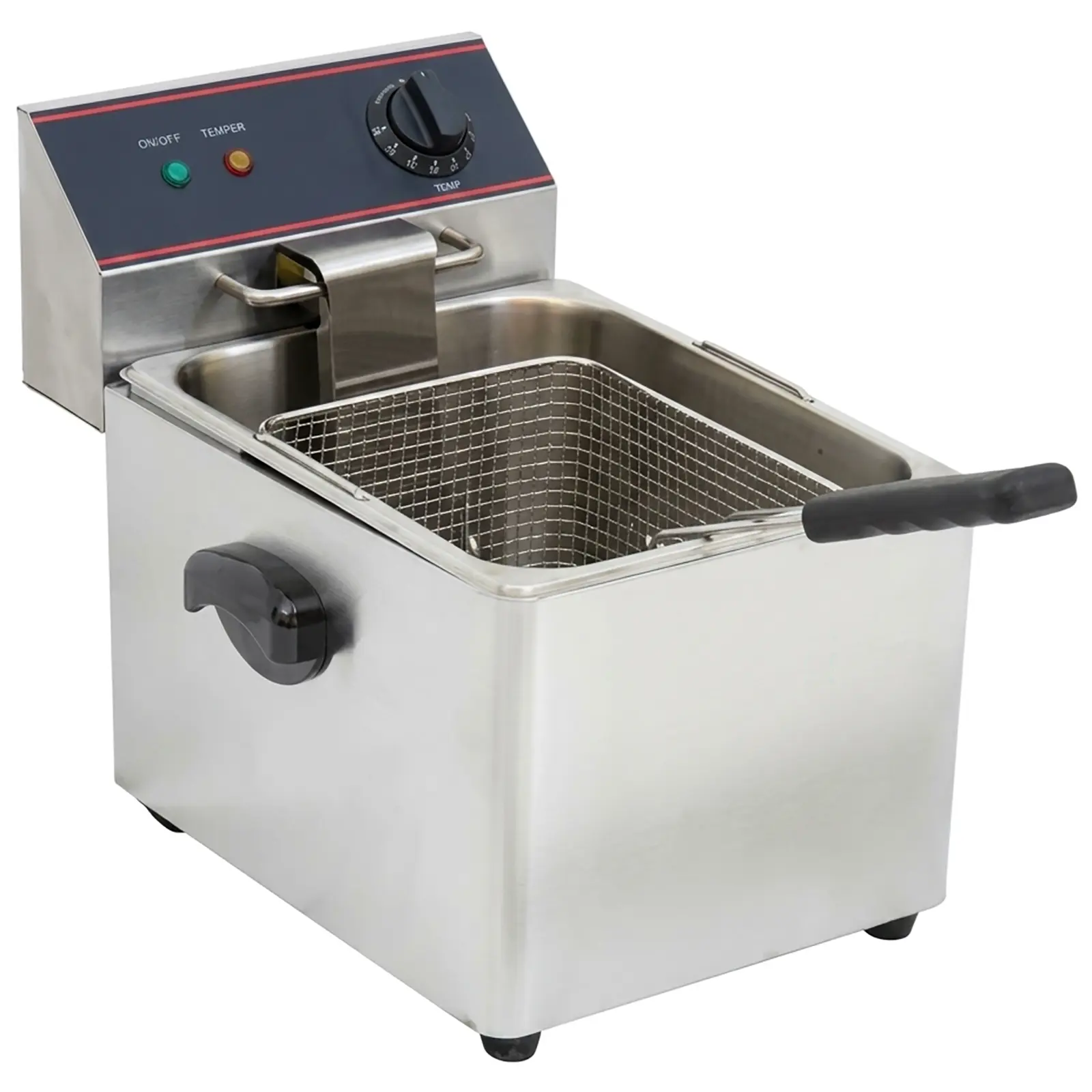 Alpha ACF-10E Electric Counter Top Single Well Deep Fryer - 120V, 10LB Capacity