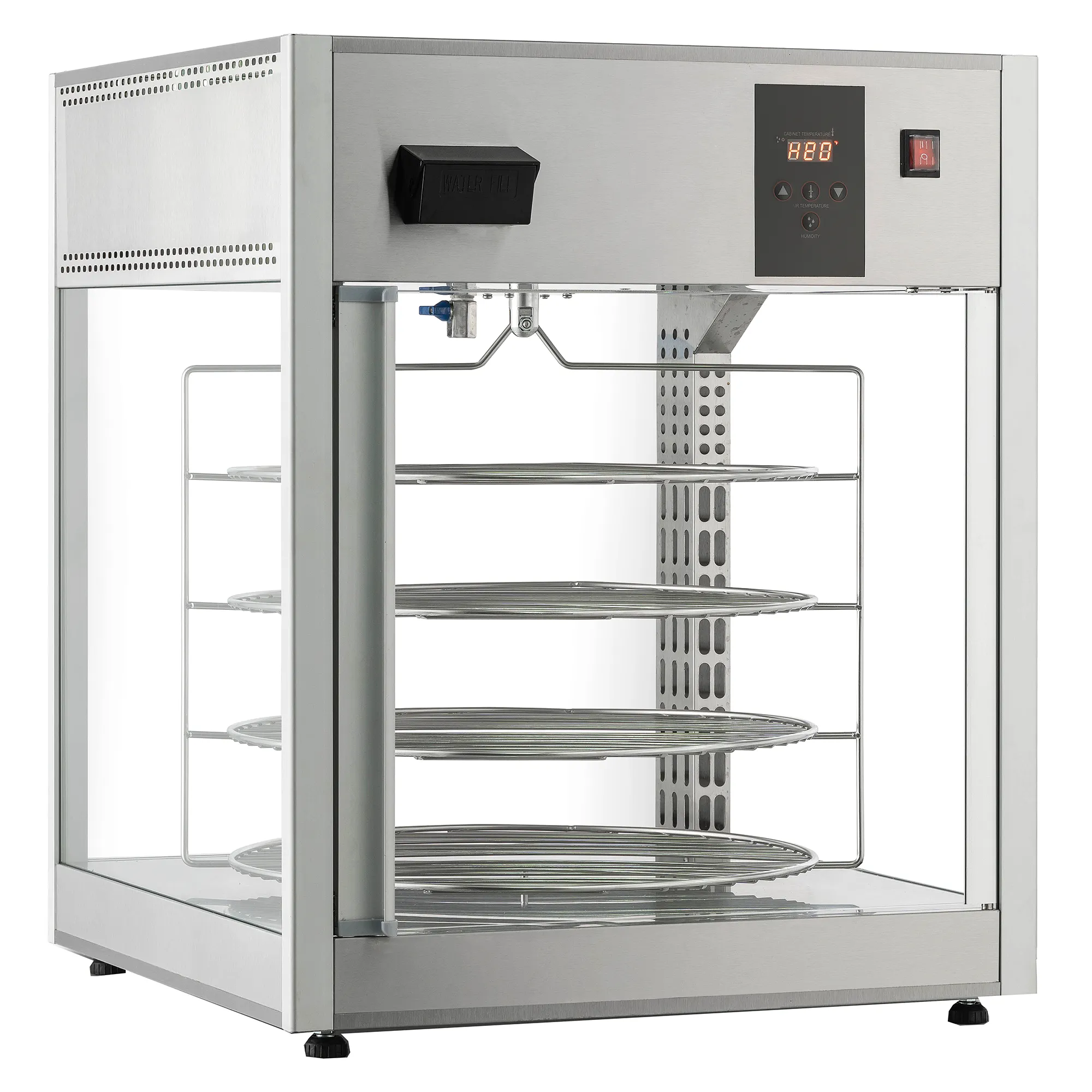 Alpha ADW-158R Deluxe Glass Display Pizza/Food Warmer