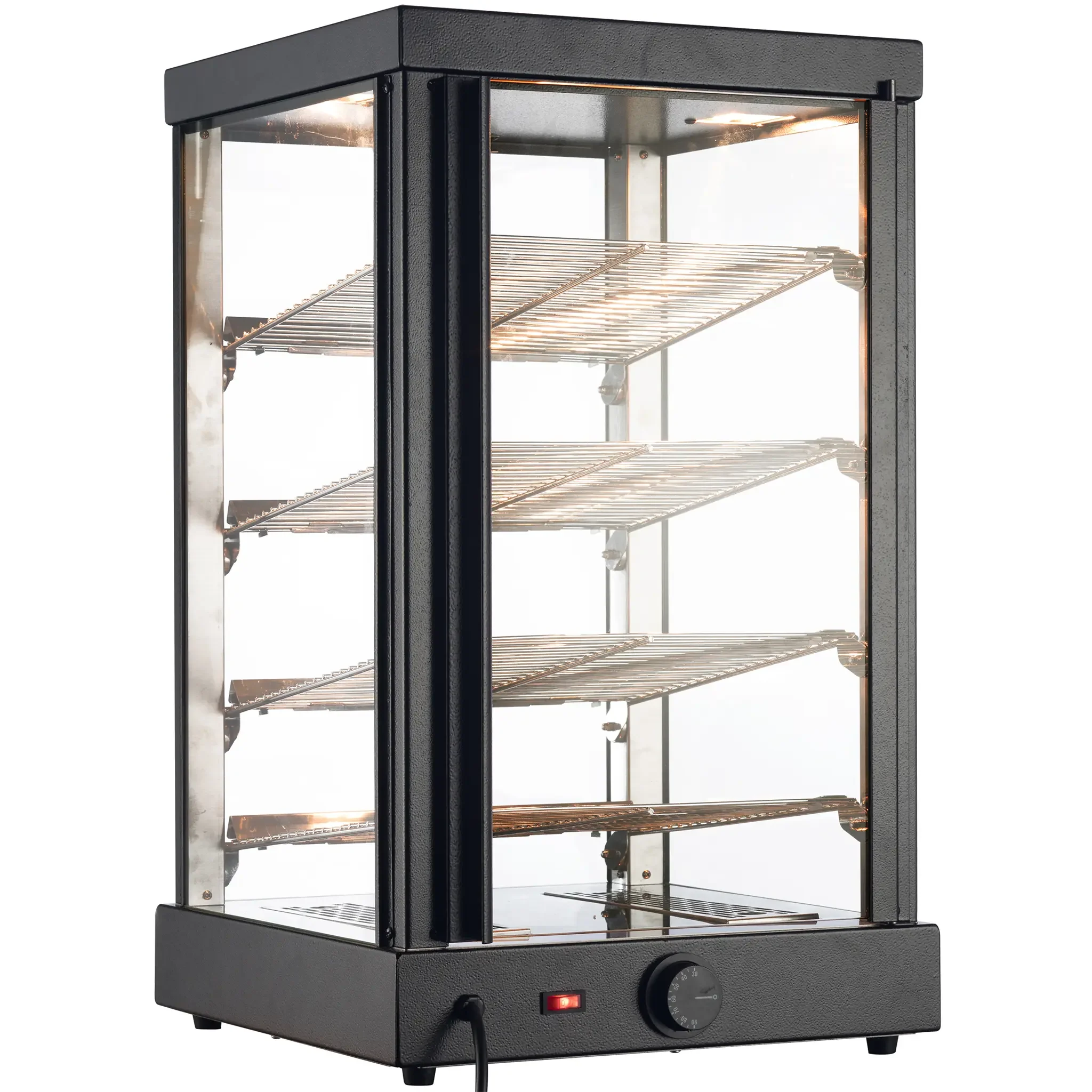 Alpha ADW-79 Square Glass Display 16" Food Warmer - Image 2