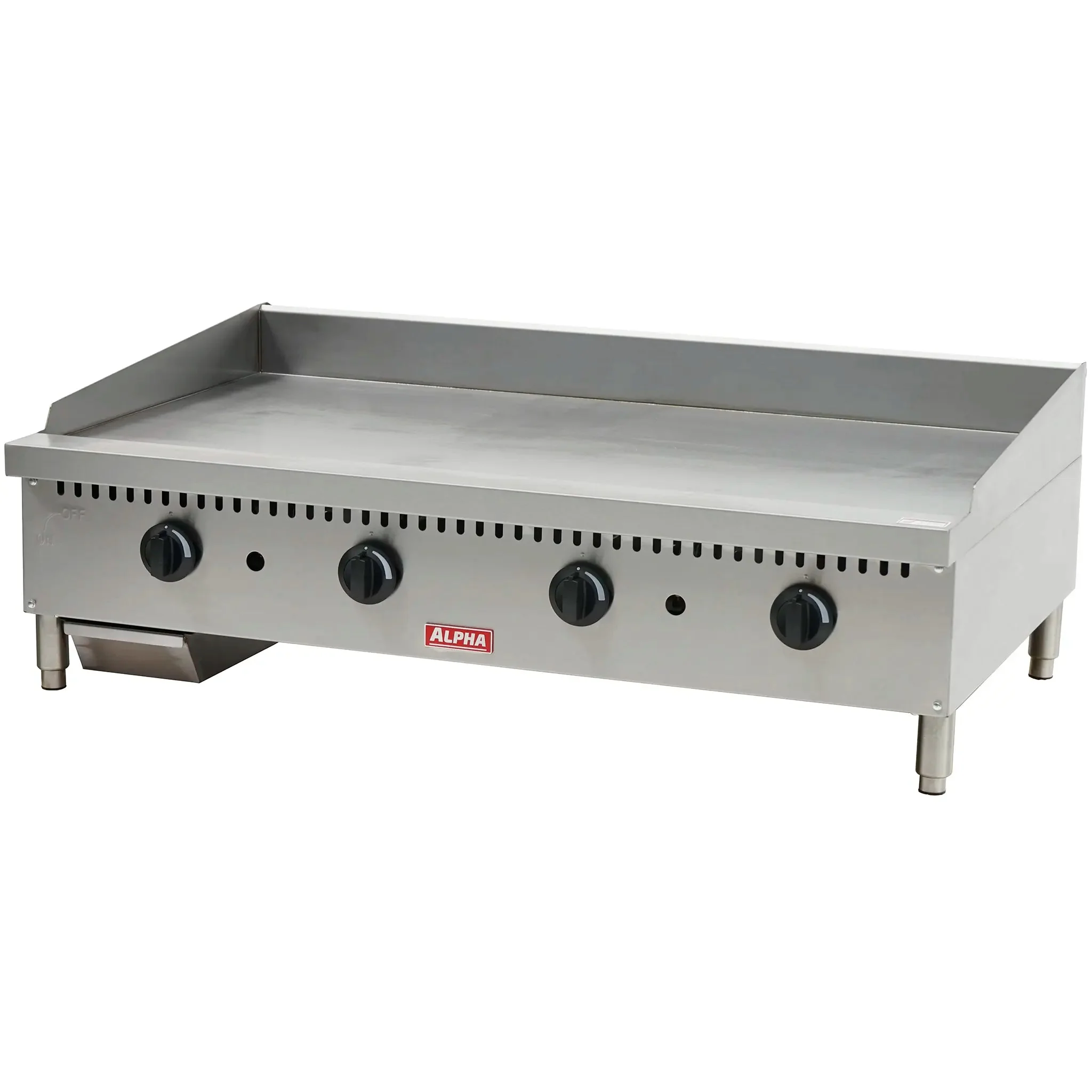 Alpha AG-48M Natural Gas/Propane 48" Manual Griddle - 22.5" Deep Plate