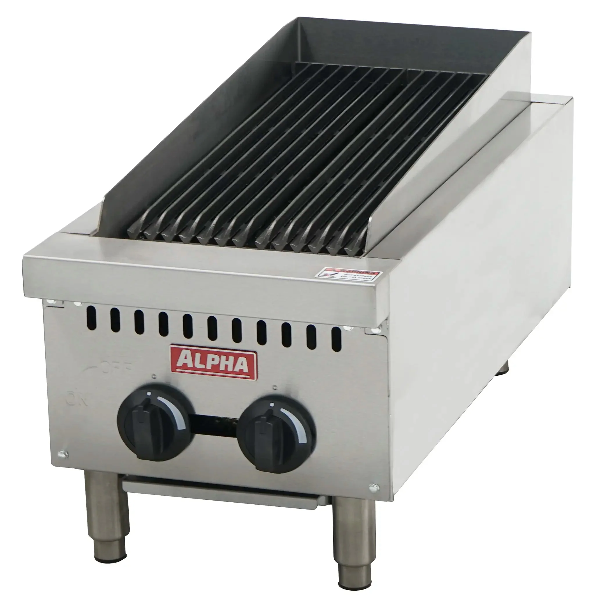 Alpha AHCB-14R Natural Gas/Propane 14" Heavy Duty Charbroiler
