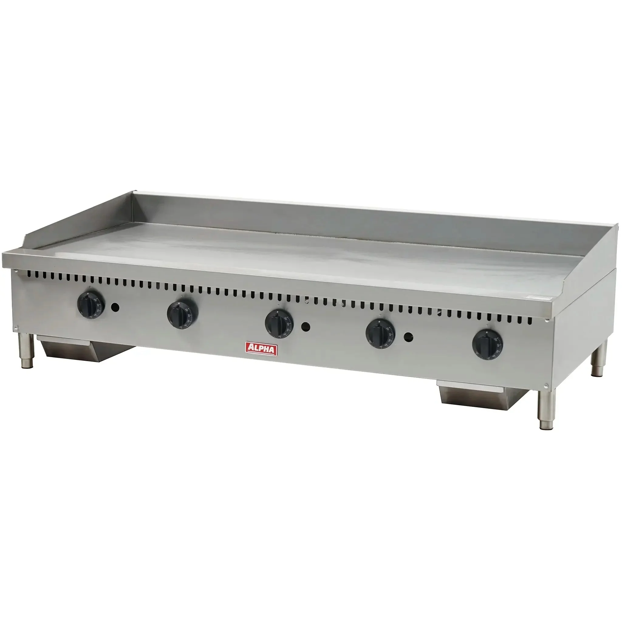 Alpha AHDG-60T Heavy Duty Natural Gas/Propane 60" Thermostatic Griddle - 24" Deep Plate