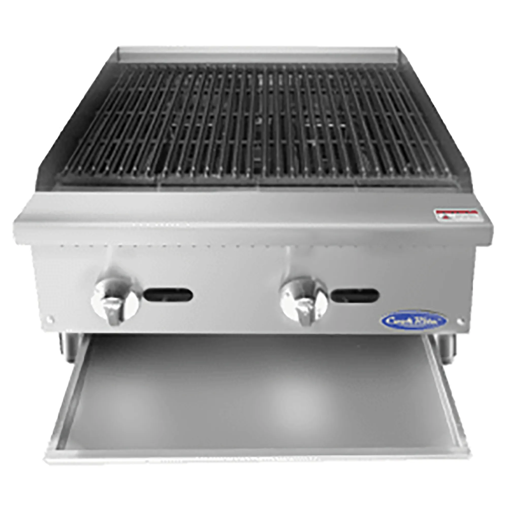 Atosa ATRC/ATCB-24 Series Natural Gas/Propane 24" Heavy Duty Charbroiler - Radiant or Lava Rock - Image 3