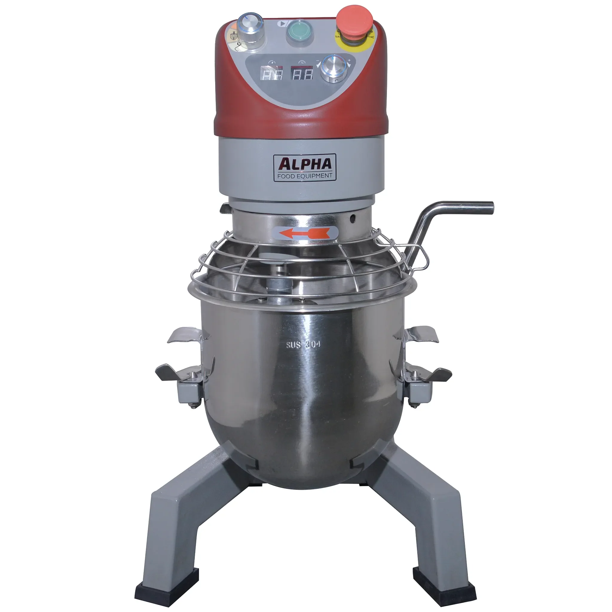 Alpha AVP-10 Commercial Planetary Stand Mixer - 10 Qt Capacity, 120V - Image 2