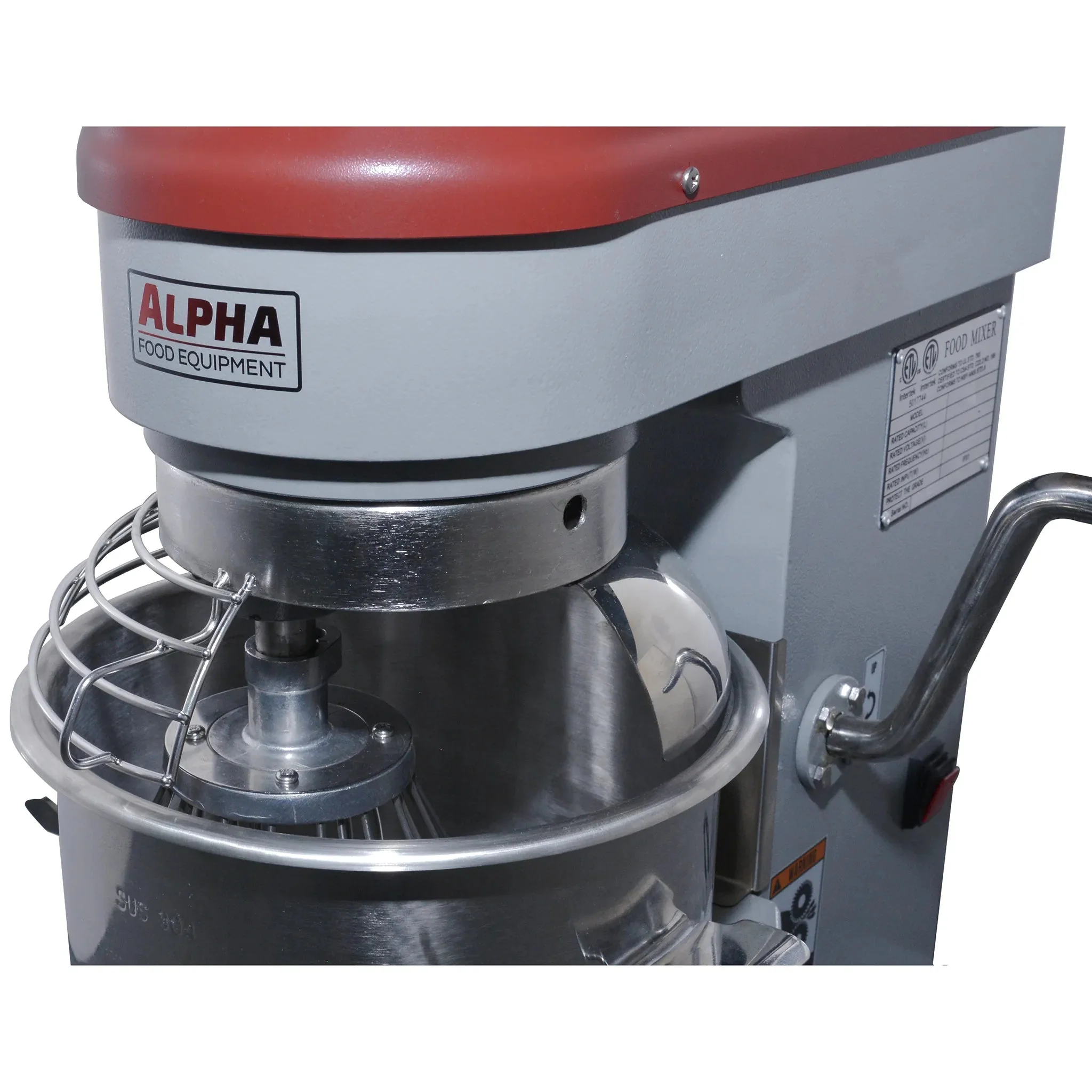 Alpha AVP-10 Commercial Planetary Stand Mixer - 10 Qt Capacity, 120V - Image 7
