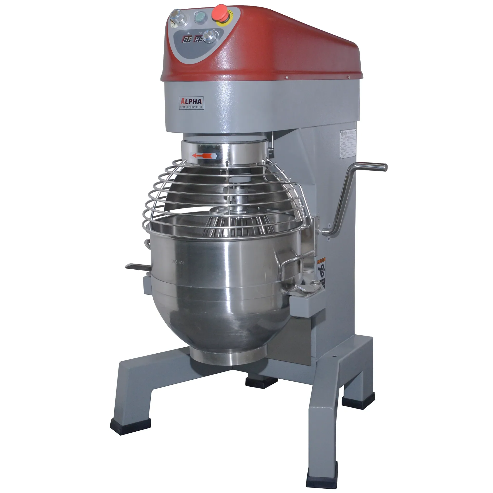 Alpha AVP-30 Commercial Planetary Stand Mixer - 30 Qt Capacity, 120V