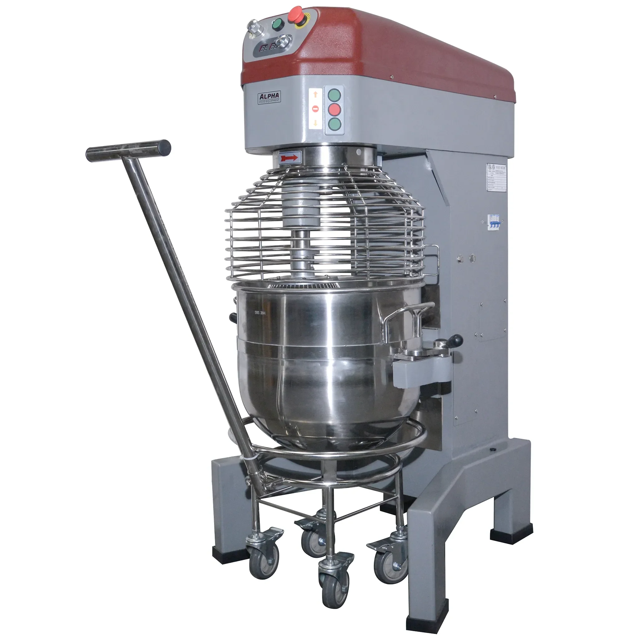 Alpha AVP-60 Commercial Planetary Stand Mixer - 60 Qt Capacity, 208V, Single Phase