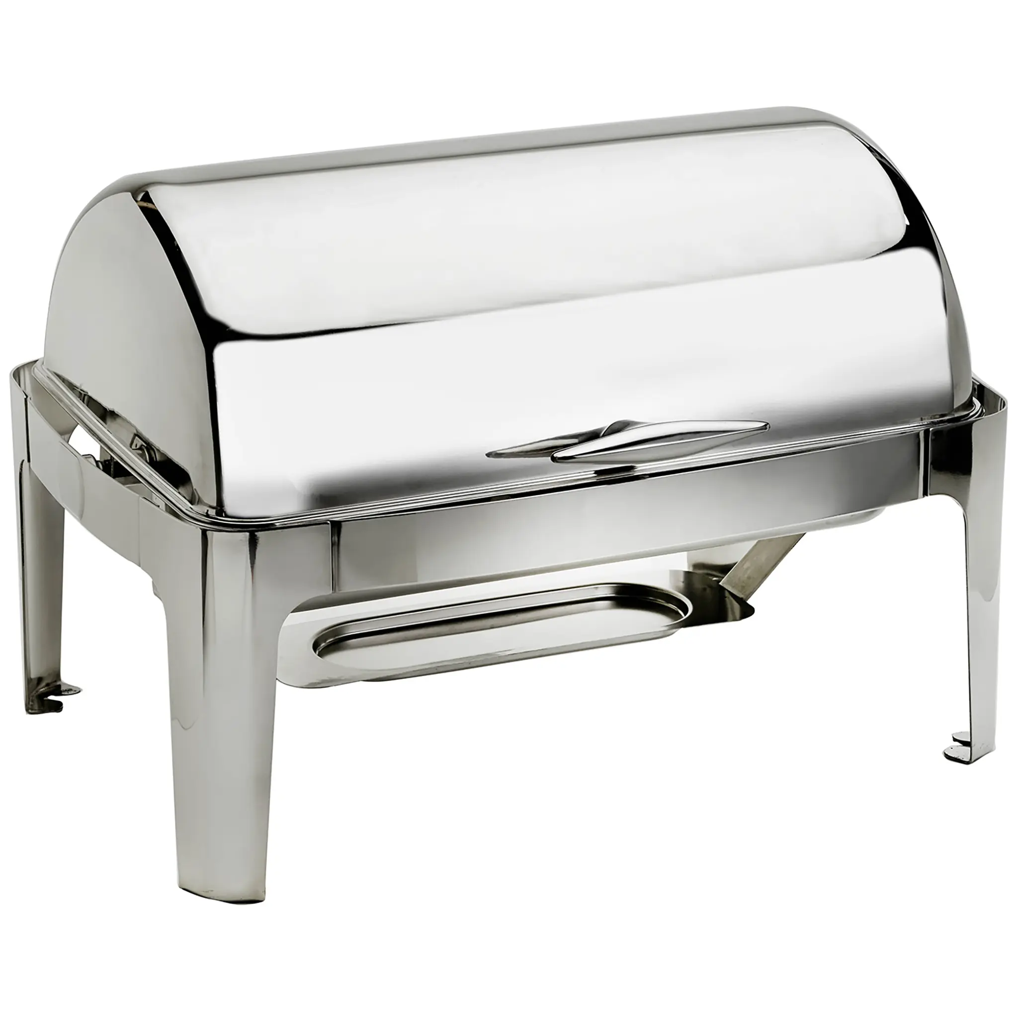 Alpha Deluxe Full Size Roll Top Stainless Steel Chafing Dish Set - Various Styles