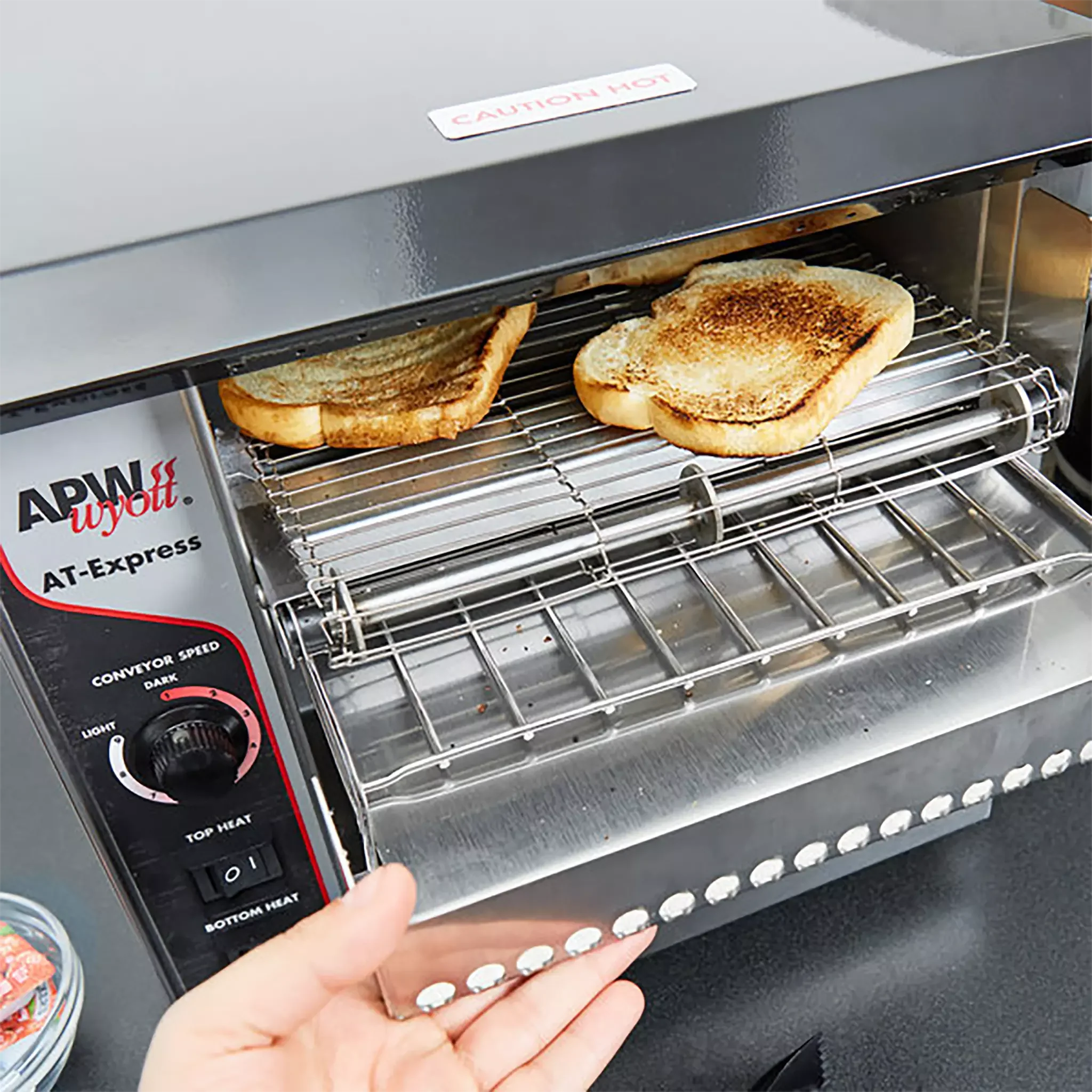 APW Wyott AT EXPRESS Conveyor Toaster - 300 Slicers Per Hour, 120V - Image 7