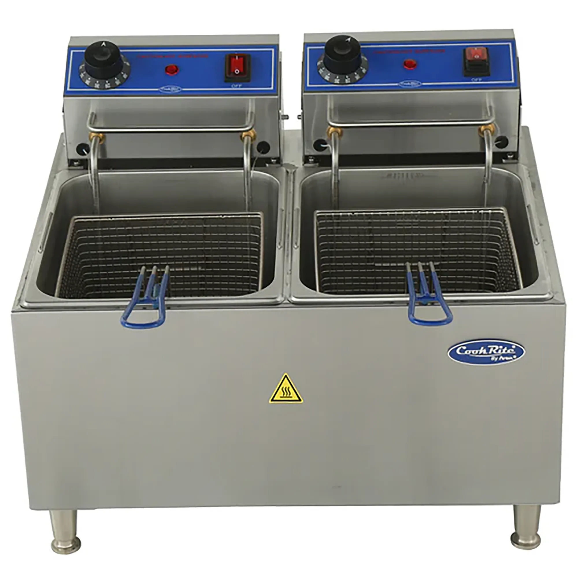 Atosa ACEF-32 Electric Counter Top Double Well Deep Fryer - 208-240V, 32LBS Capacity - Image 3