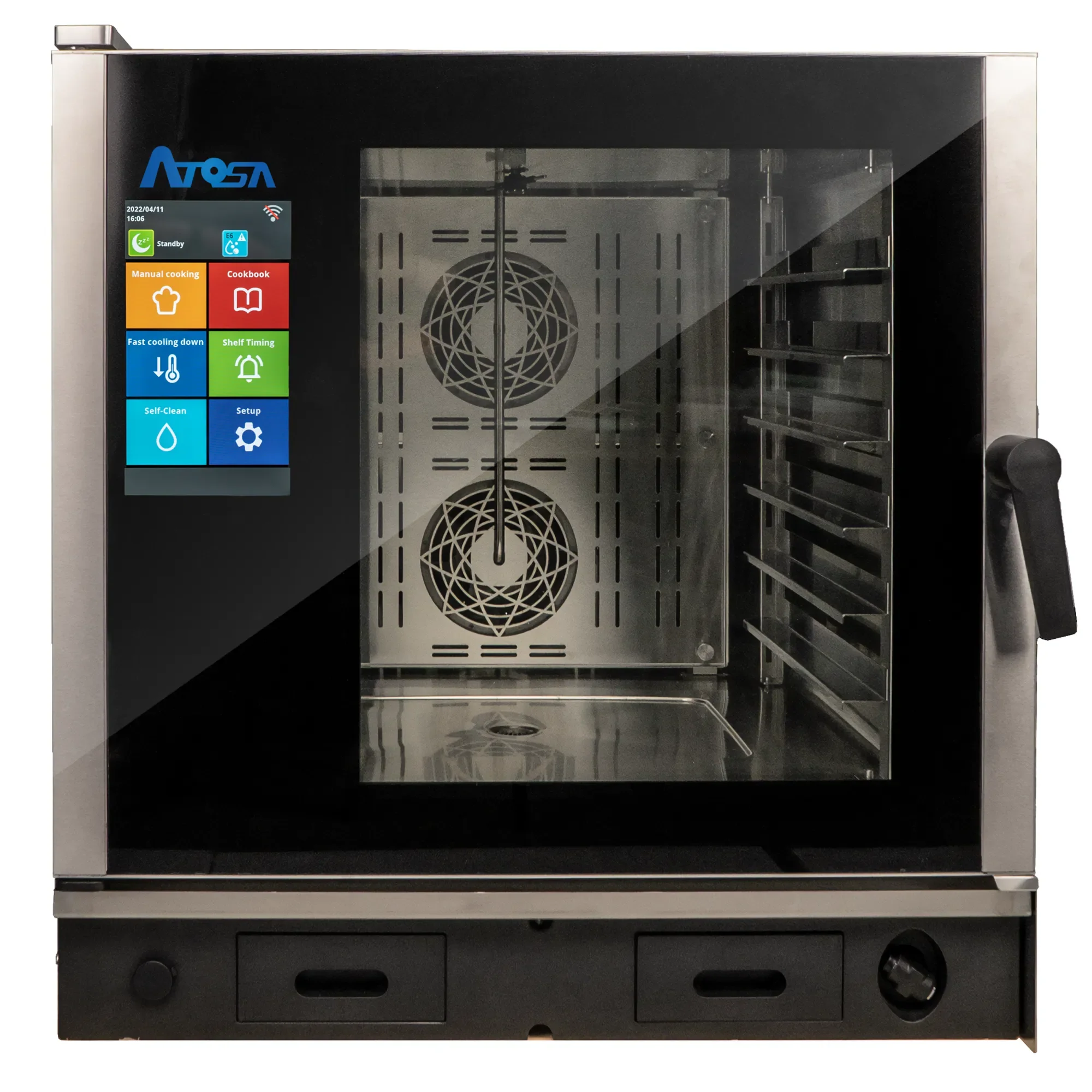 Atosa AEC-0621E Electric Combi Oven - Digital Controls, Fits 6 Full Size Sheet Pans