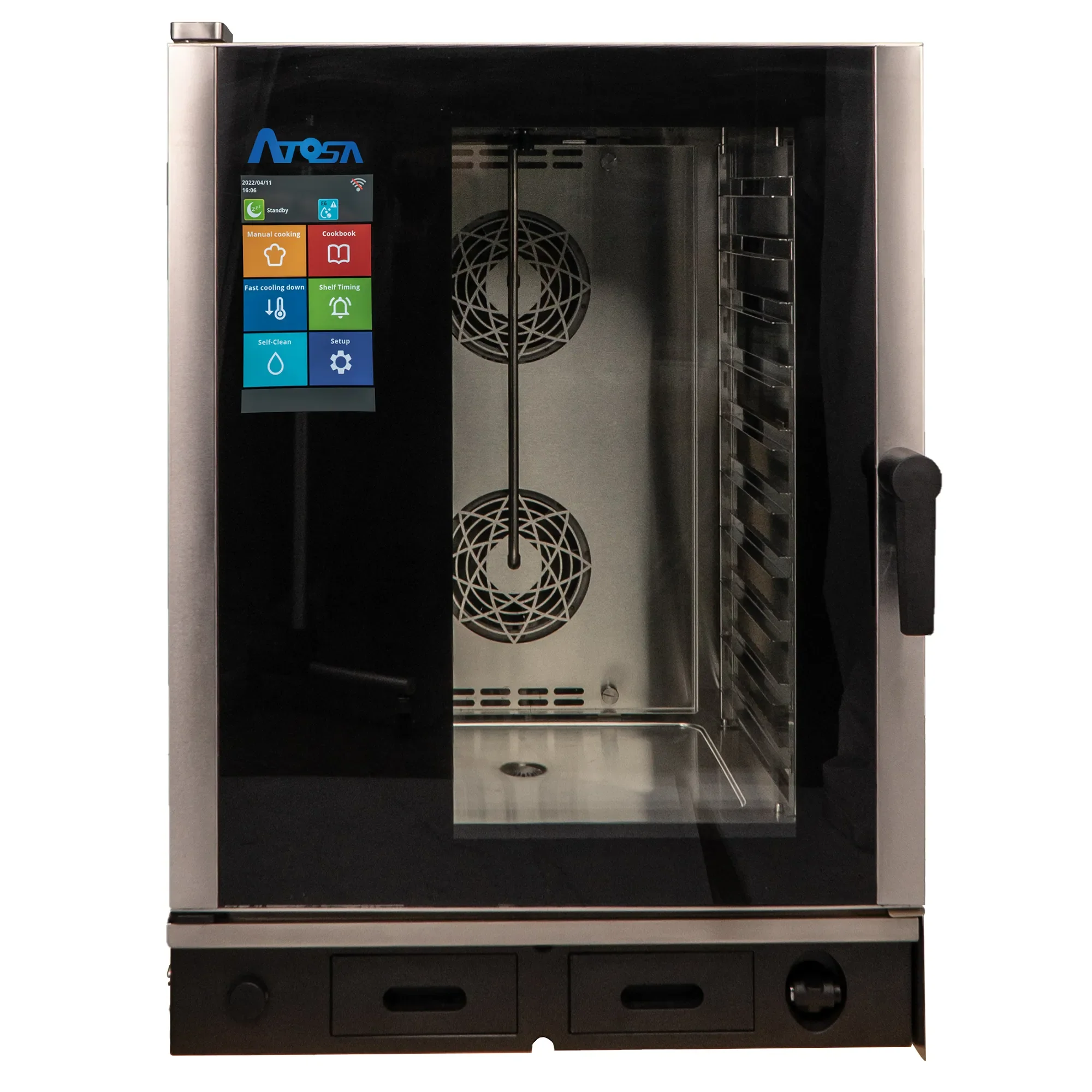 Atosa AEC-1011E Electric Combi Oven - Digital Controls, Fits 10 Half Size Sheet Pans