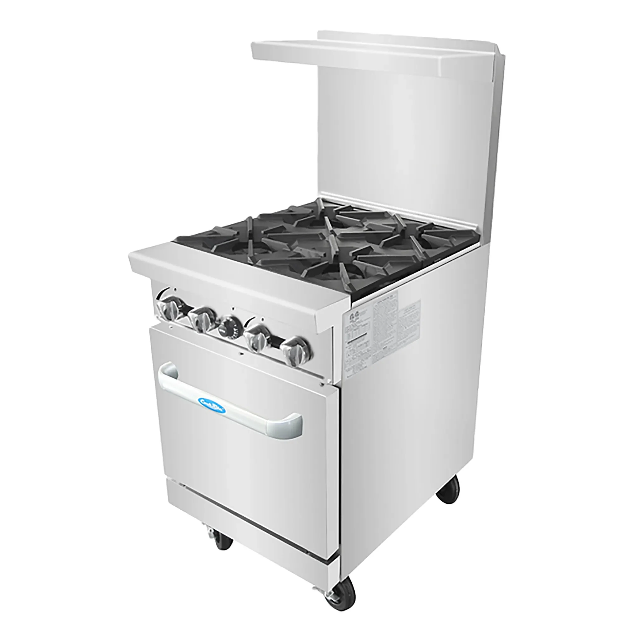 Atosa AGR-4B Natural Gas/Propane 24" Stove Top Cooking Range - 4 Burners - Image 2