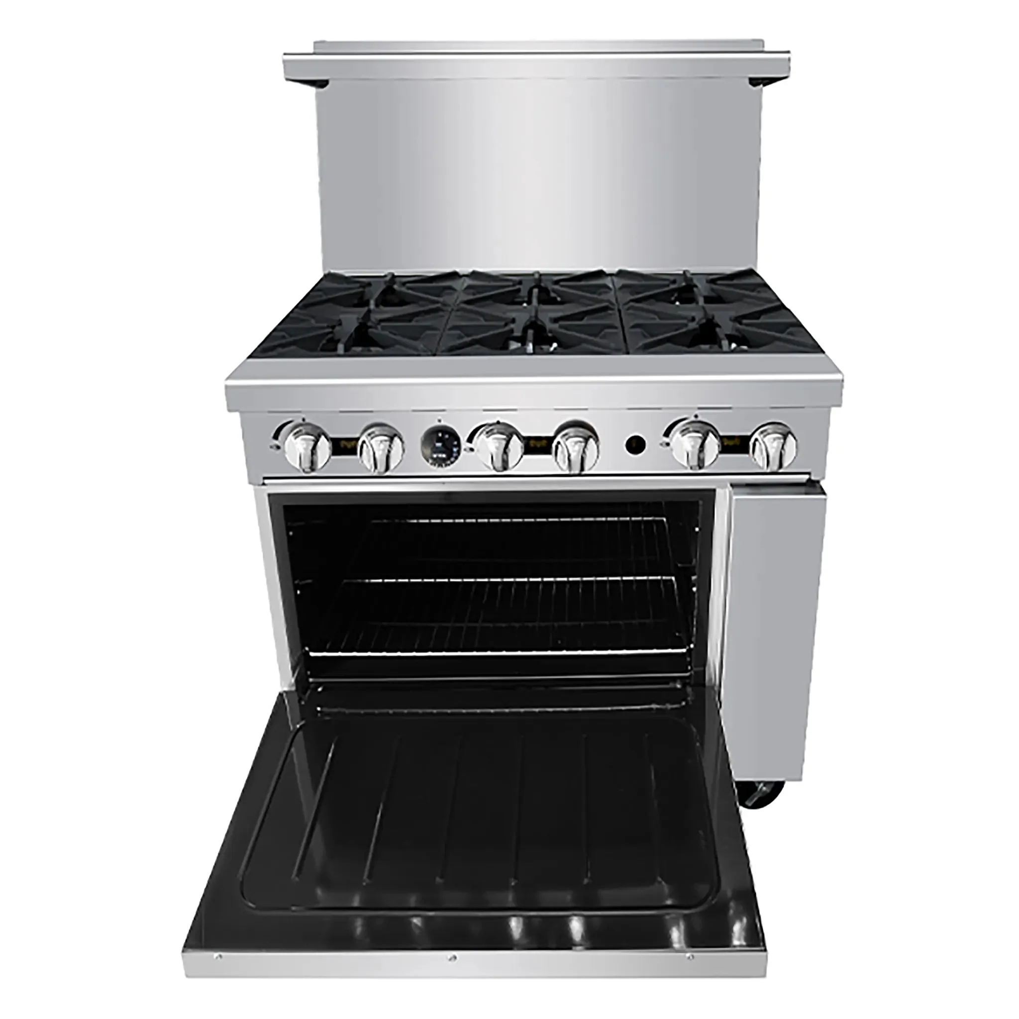 Atosa AGR-6B Natural Gas/Propane 36" Stove Top Range - 6 Burners - Image 2
