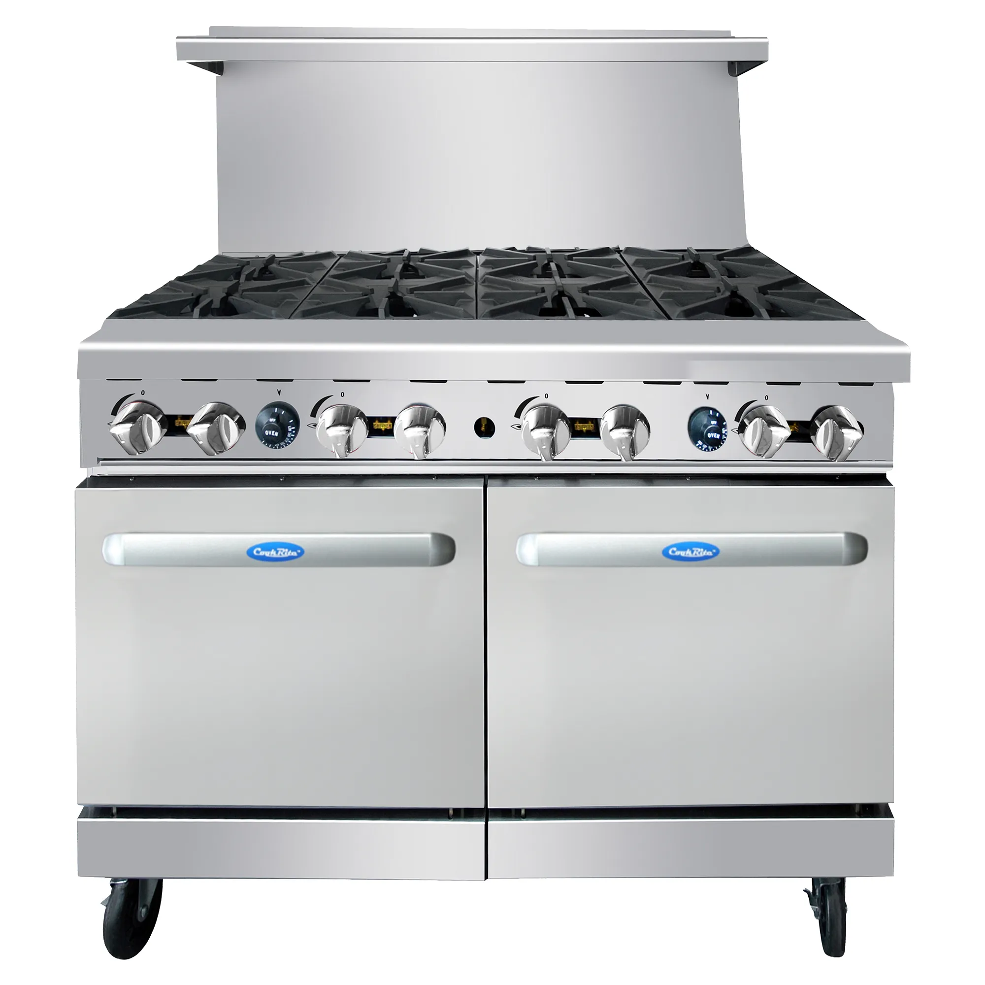 Atosa AGR-8B Natural Gas/Propane 48" Stove Top Cooking Range - 8 Burners