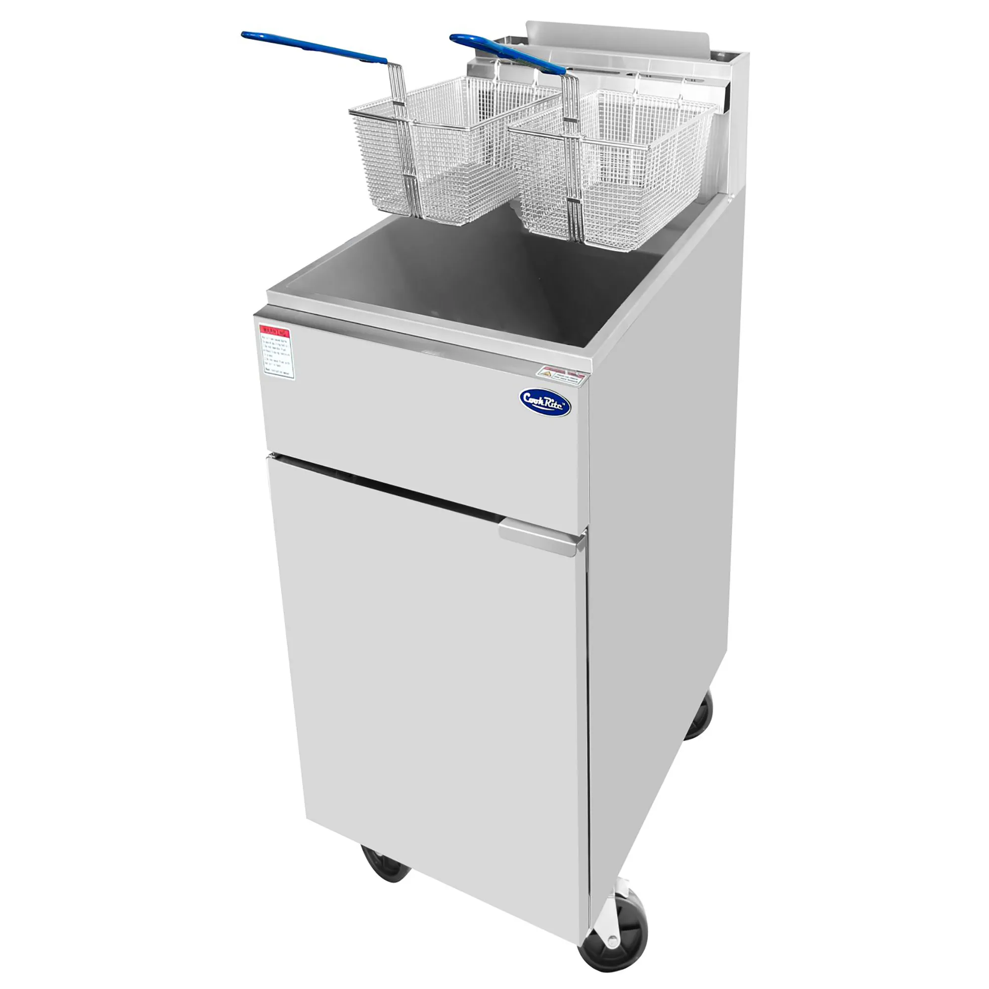 Atosa ATFS-40ES Natural Gas/Propane 40LB High Efficiency Fryer - Image 3