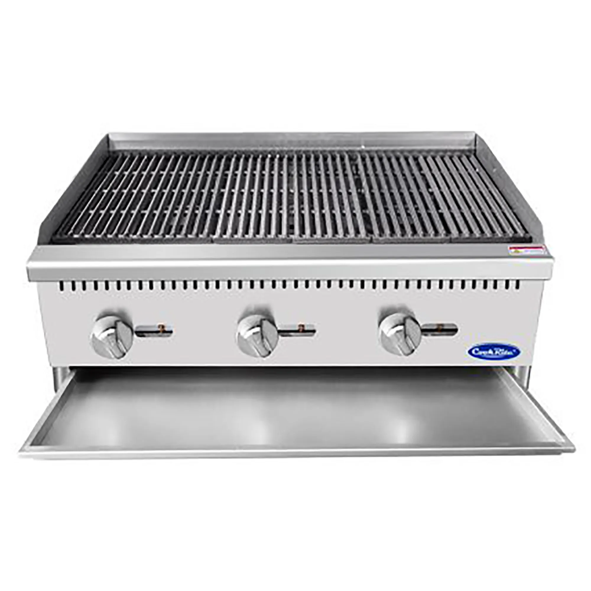 Atosa ATRC/ATCB-36 Series Natural Gas/Propane 36" Heavy Duty Charbroiler - Radiant or Lava Rock - Image 4