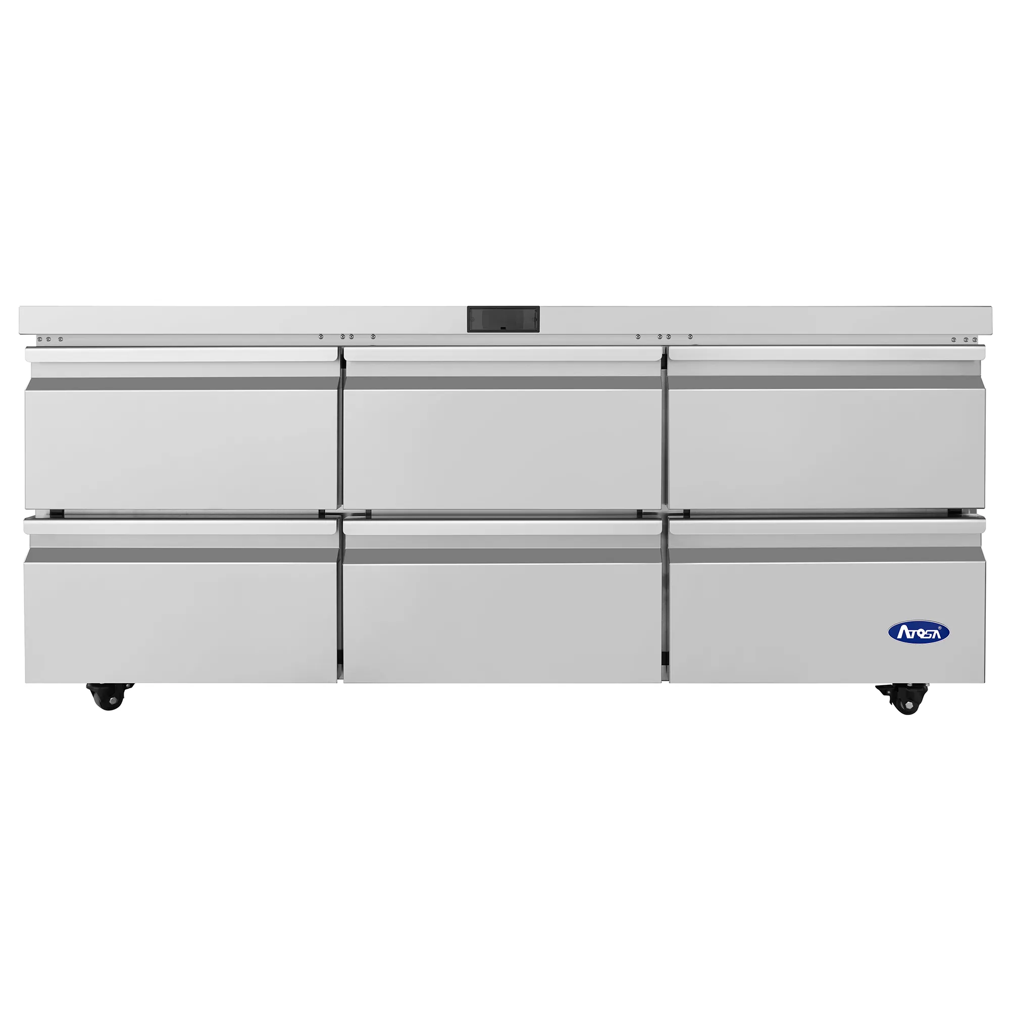 Atosa AUR72SD Triple Door 72" Refrigerated Work Table - Various Configurations - Image 2