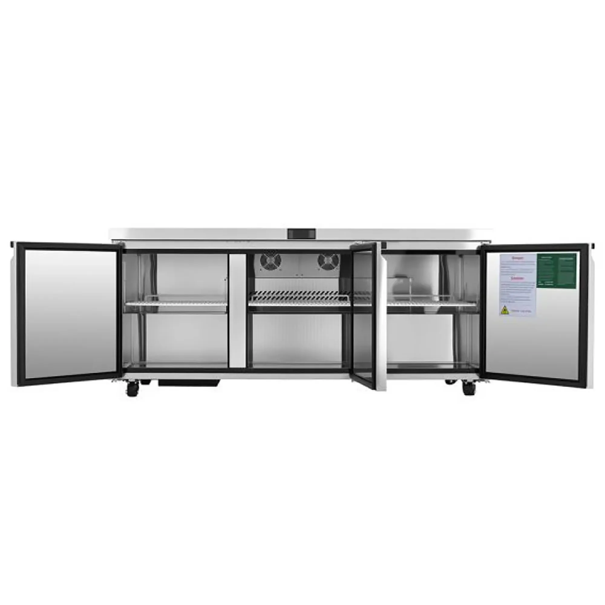 Atosa AUR72SD Triple Door 72" Refrigerated Work Table - Various Configurations - Image 5