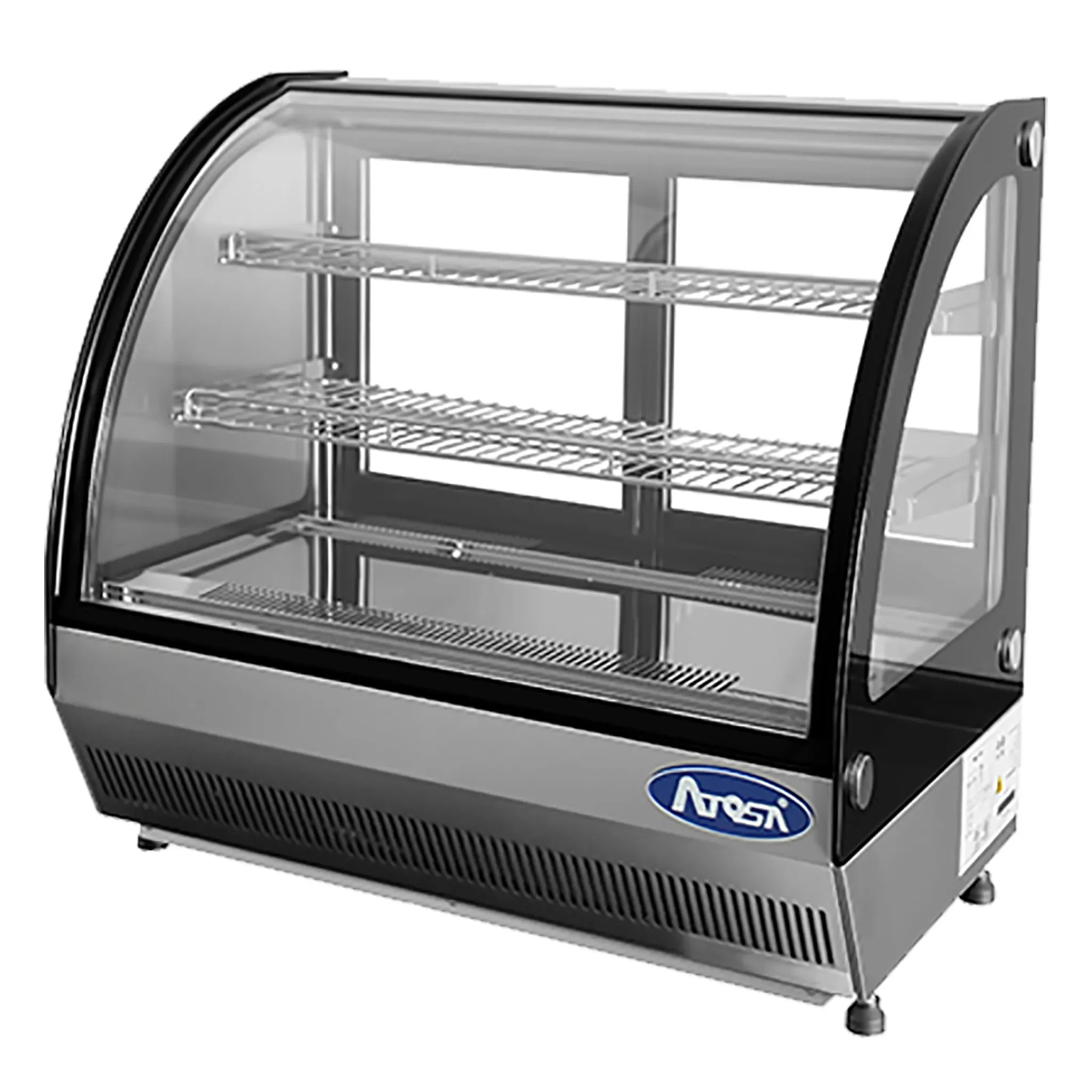 Atosa CRDC-35 Counter Top 28" Curved Glass Refrigerated Pastry Display Case - Image 3