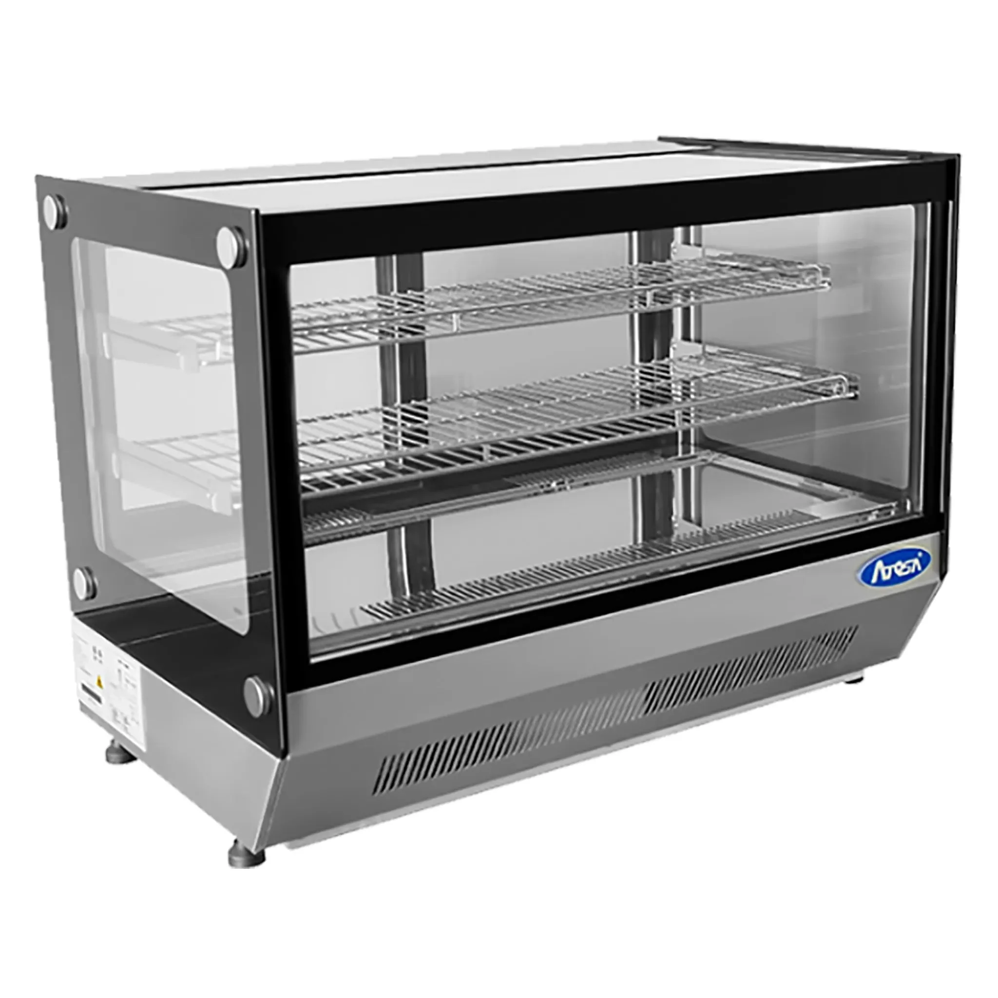Atosa CRDS-56 Counter Top 36" Square Glass Refrigerated Pastry Display Case - Image 2