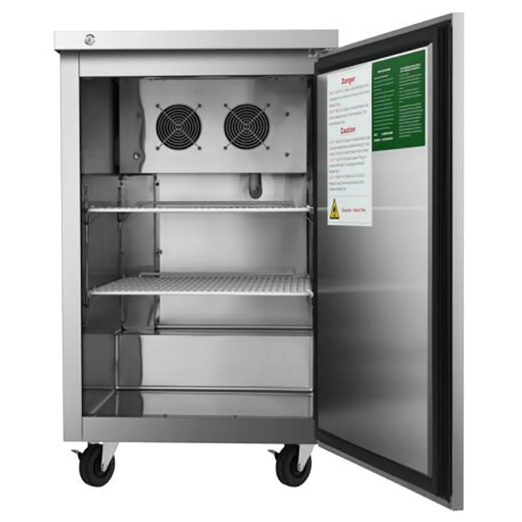 Atosa MBB23GR Stainless Steel 23" Single Door Back Bar Cooler - Various Configurations - Image 3