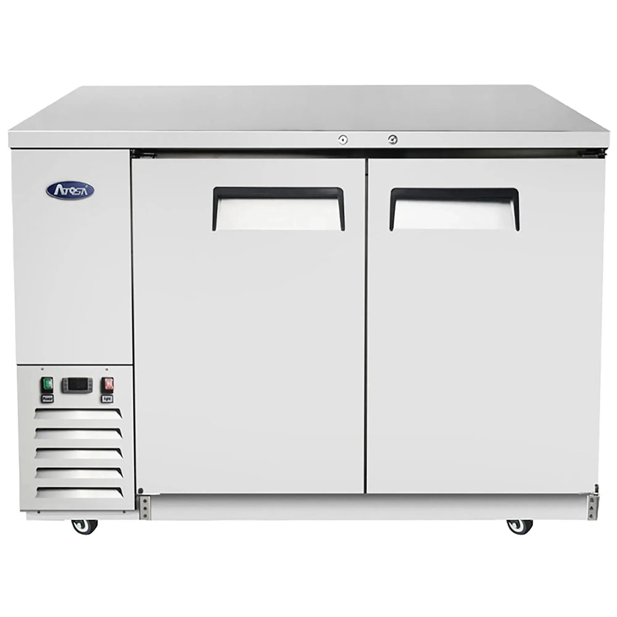 Atosa MBB48GR Stainless Steel 48" Double Door Back Bar Cooler - Various Configurations
