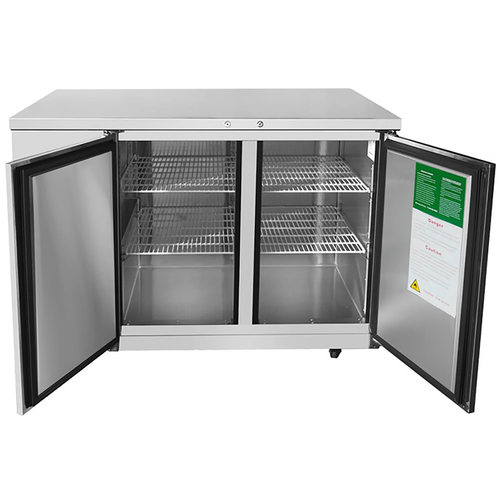 Atosa MBB48GR Stainless Steel 48" Double Door Back Bar Cooler - Various Configurations - Image 3
