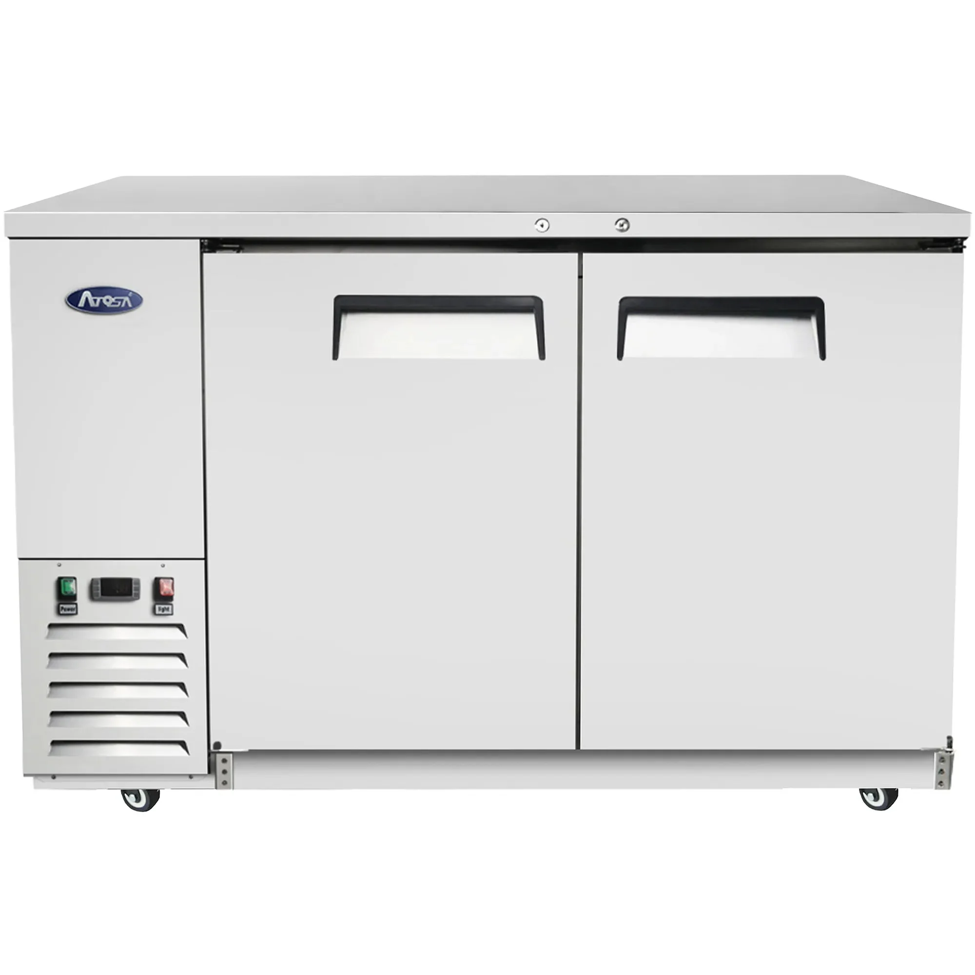 Atosa MBB59GR Stainless Steel 59" Double Door Back Bar Cooler - Various Configurations