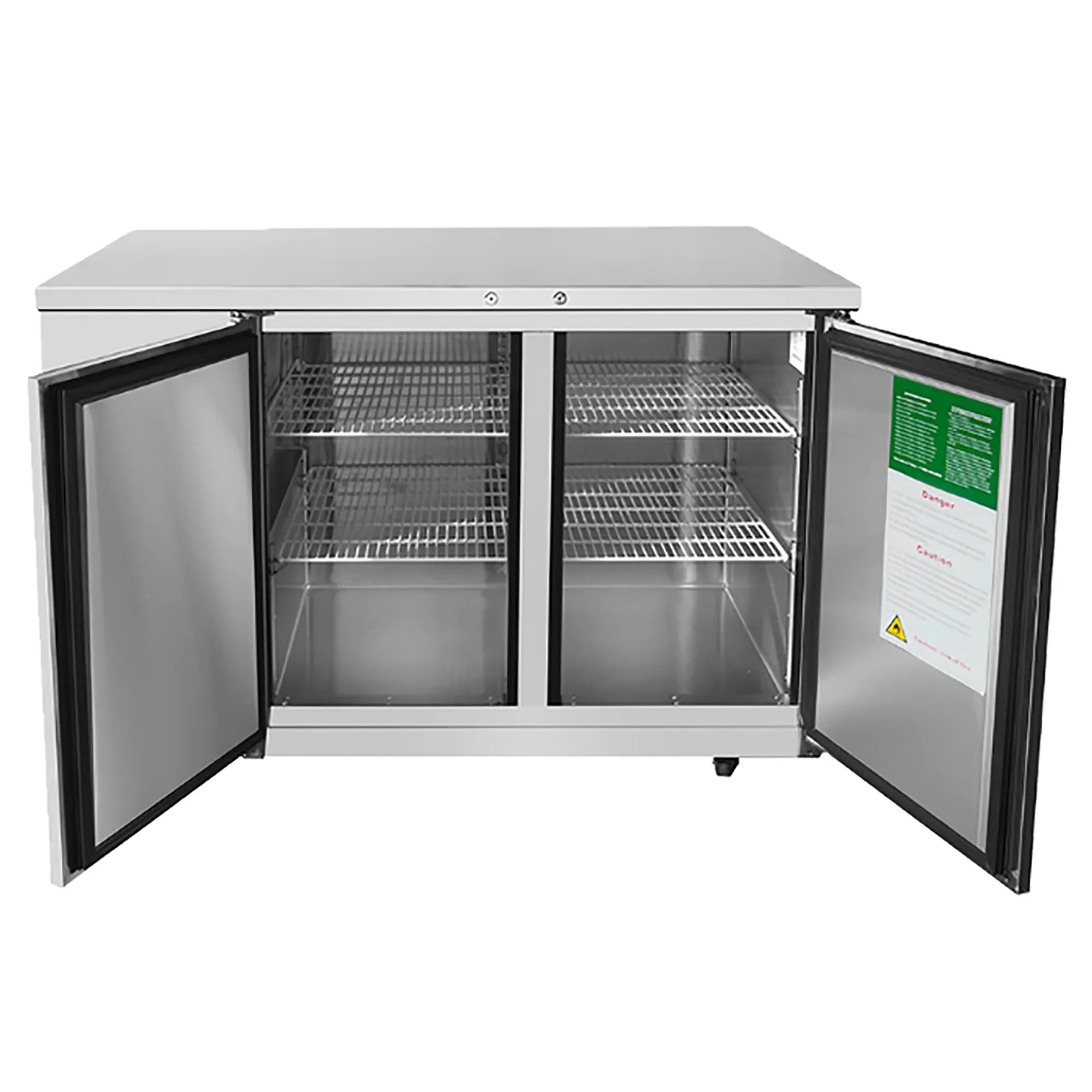 Atosa MBB59GR Stainless Steel 59" Double Door Back Bar Cooler - Various Configurations - Image 3