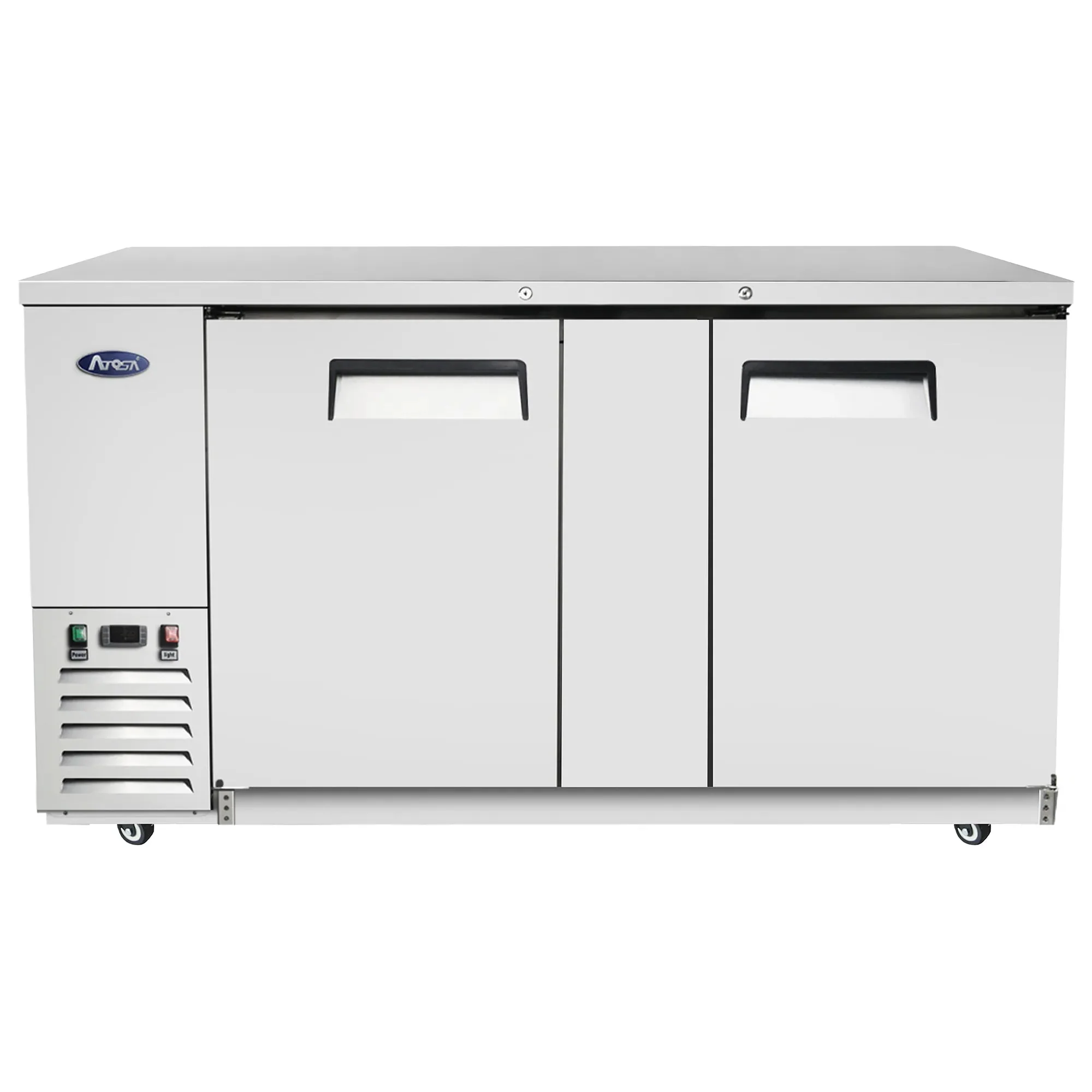 Atosa MBB69GR Stainless Steel 69" Double Door Back Bar Cooler - Various Configurations