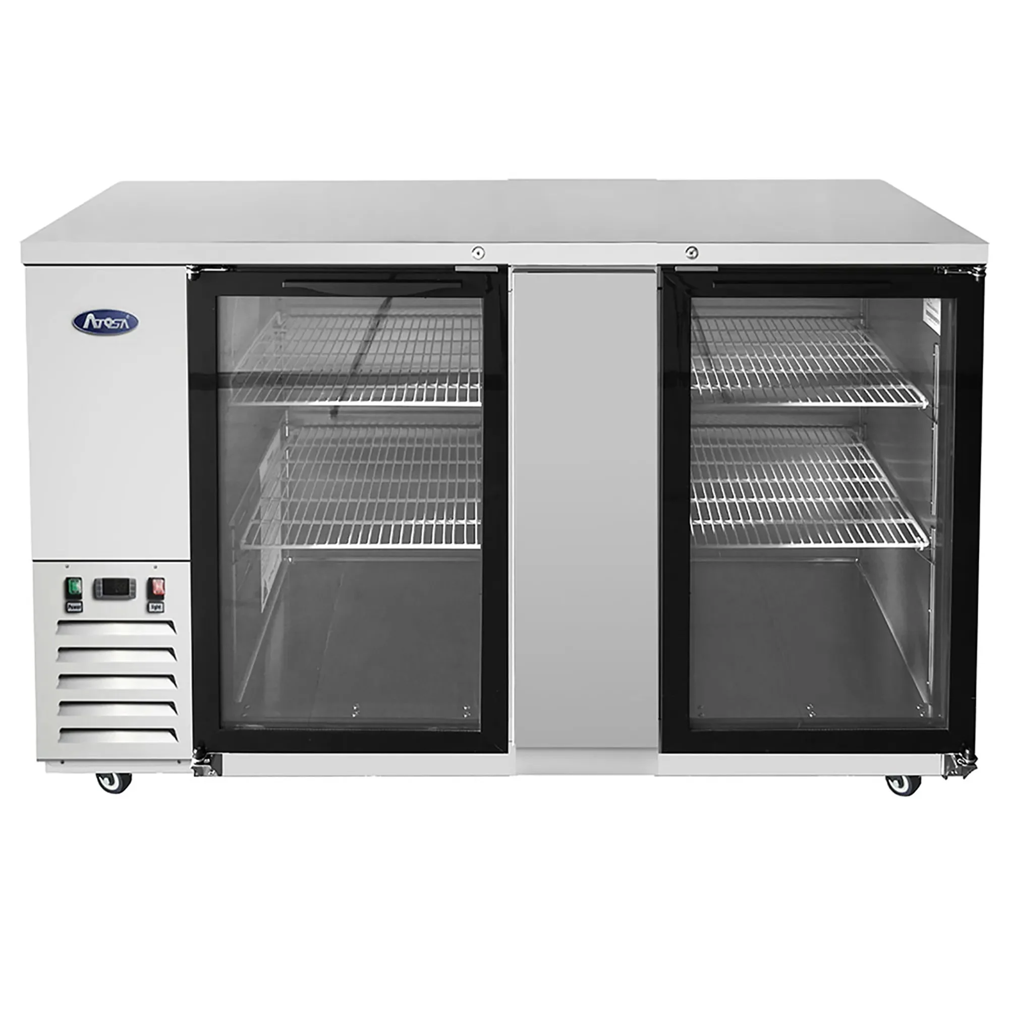 Atosa MBB69GR Stainless Steel 69" Double Door Back Bar Cooler - Various Configurations - Image 2