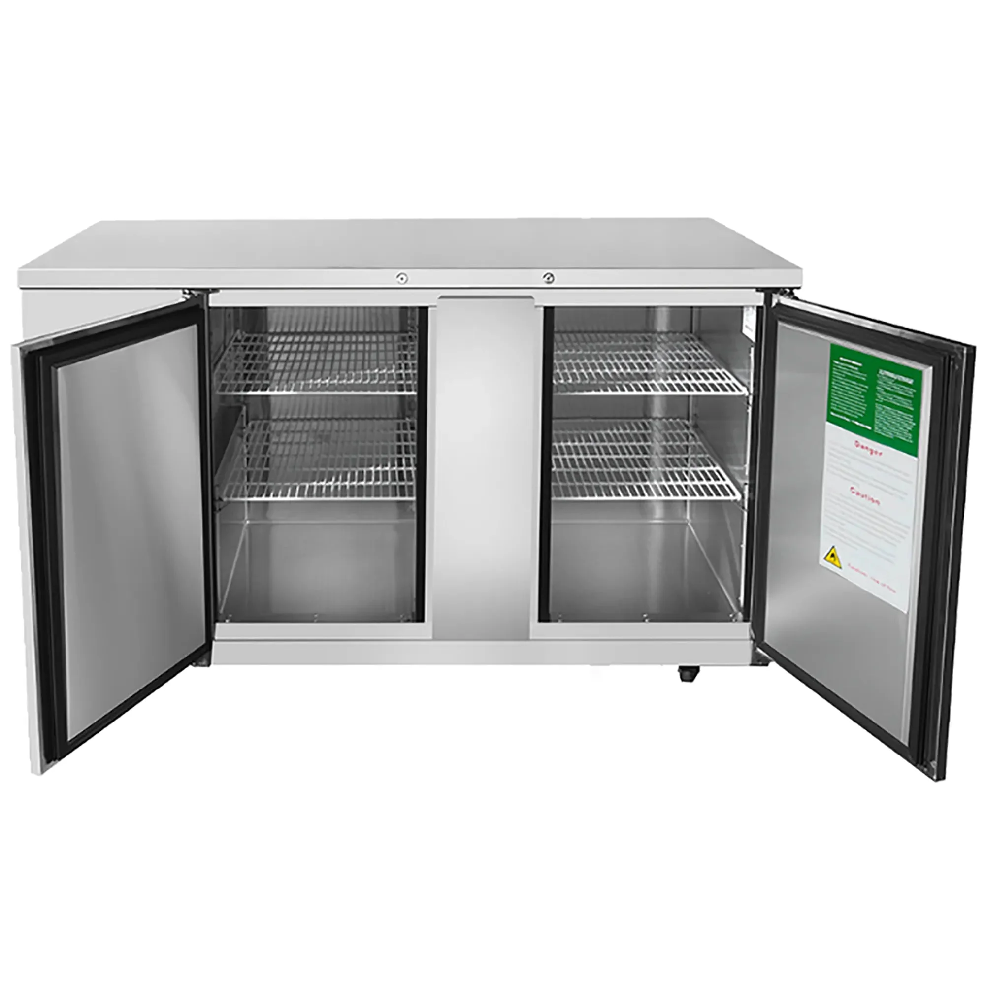 Atosa MBB69GR Stainless Steel 69" Double Door Back Bar Cooler - Various Configurations - Image 3