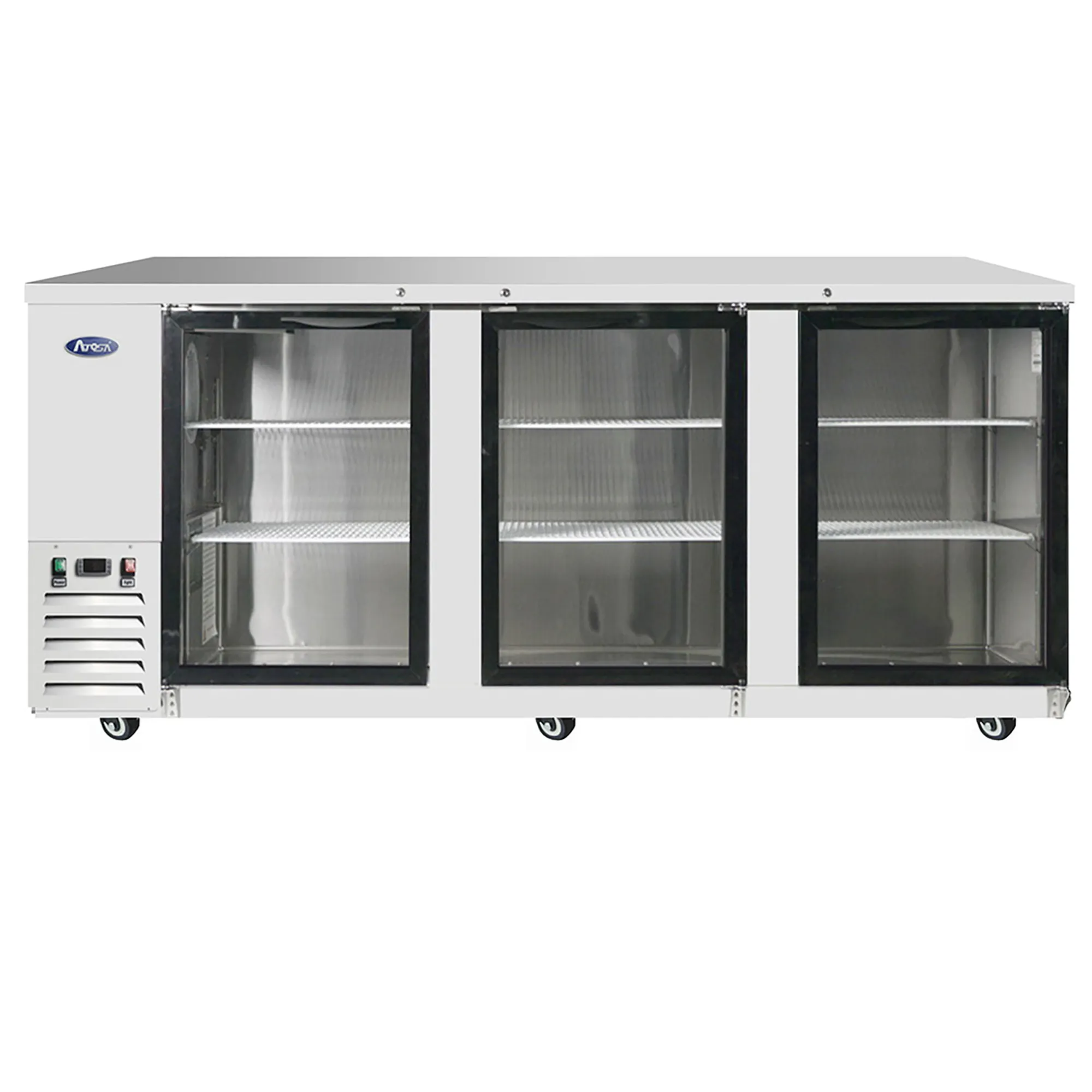 Atosa MBB90GR Stainless Steel 90" Triple Door Back Bar Cooler - Various Configurations - Image 2