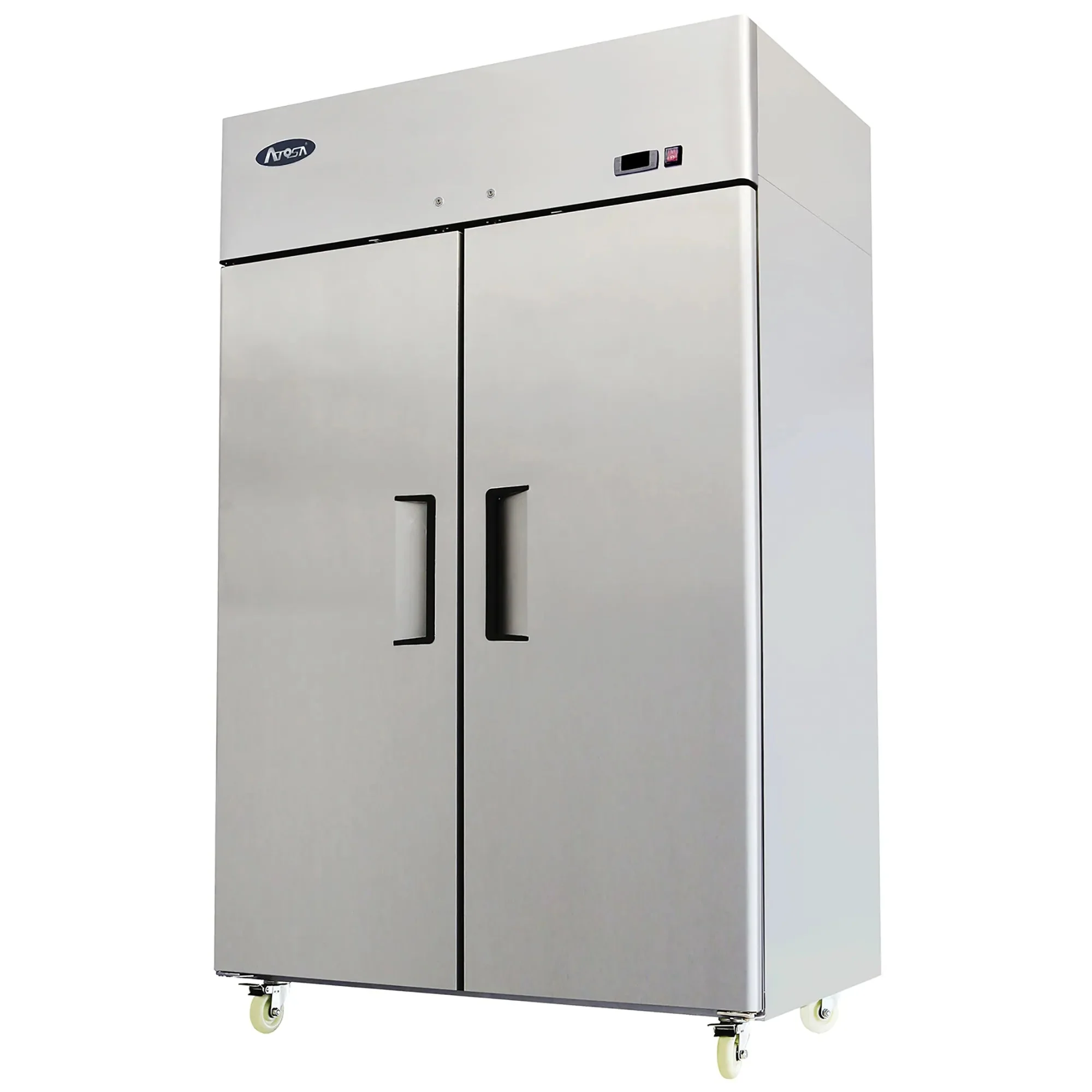Atosa MBF8129GR Double Solid Door 52" Wide Stainless Steel Refrigerator/Freezer - Image 2