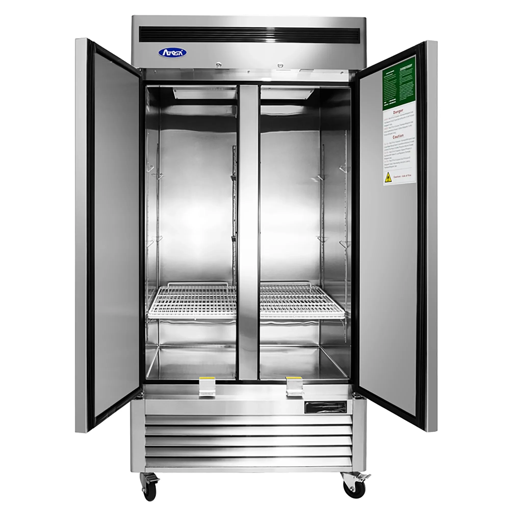 Atosa MBF8502GR Double Solid Door 40" Wide Stainless Steel Freezer - Image 3