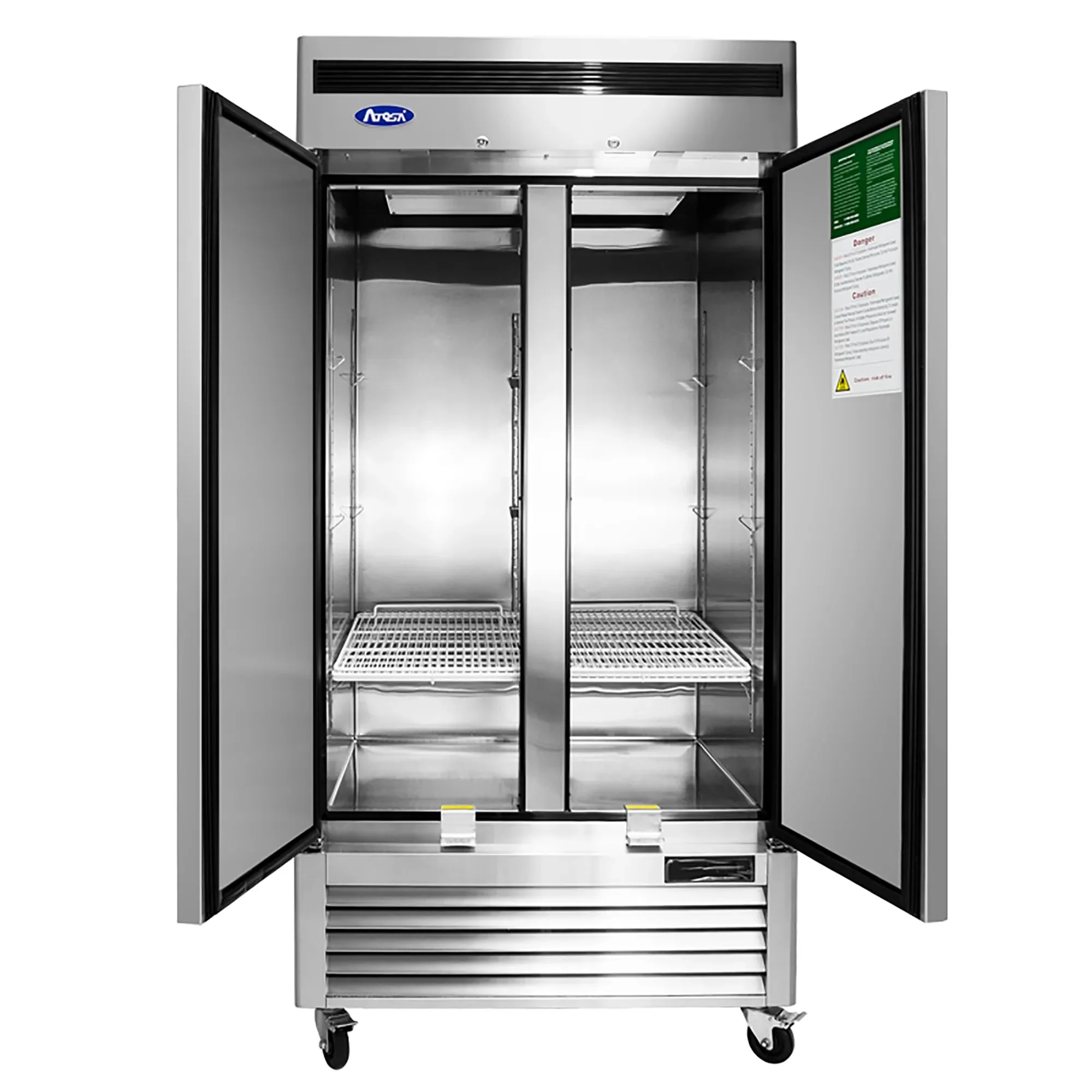Atosa MBF8506GR Double Solid Door 40" Wide Stainless Steel Refrigerator - Image 3