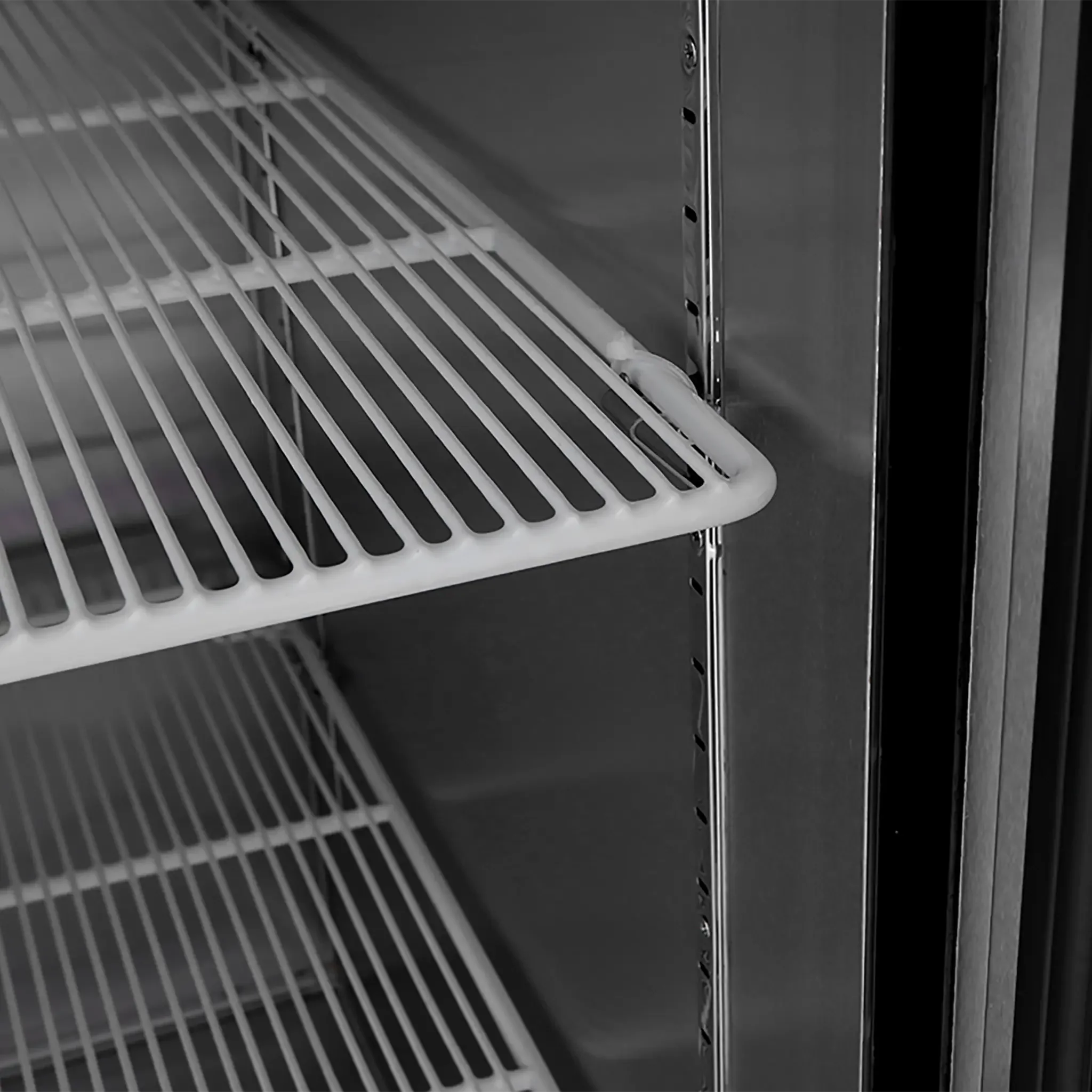 Atosa MBF8508GR Triple Solid Door 82" Wide Stainless Steel Refrigerator - Image 4