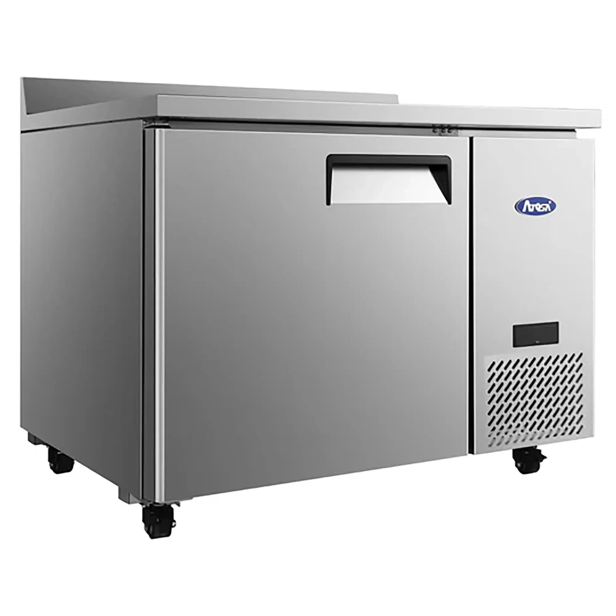 Atosa MGF44GR Single Door 44" Side Mounted Refrigerated Work Table w/ Backsplash - Image 2