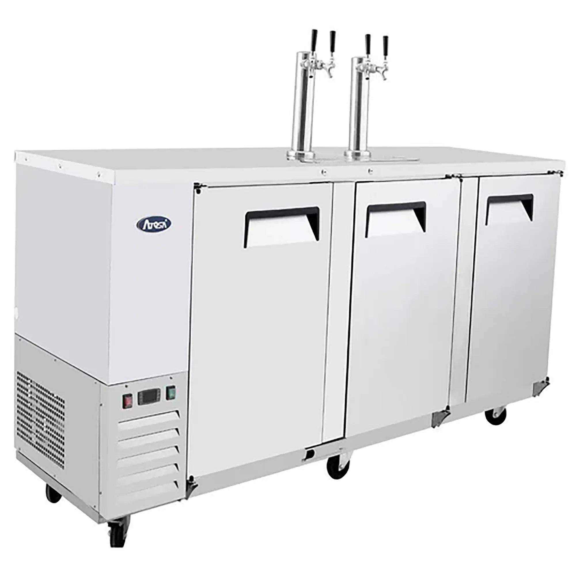 Atosa MKC90GR Triple Door 90" Wide Keg Beer Dispensing Cooler