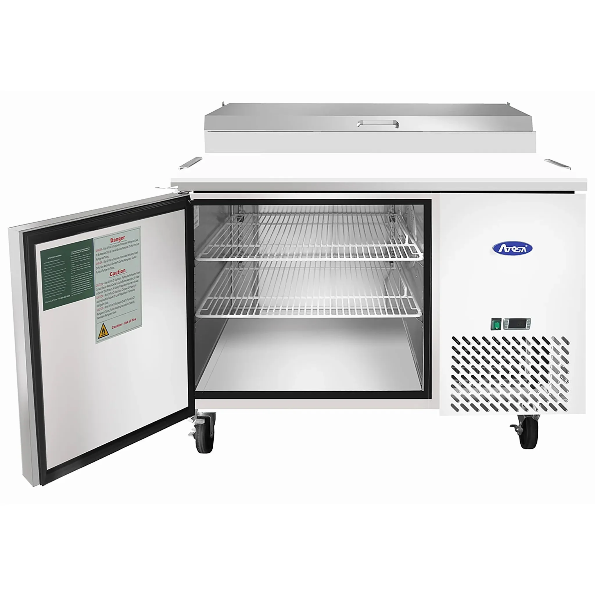 Atosa MPF8201GR Single Door 44" Refrigerated Pizza Prep Table - Image 2