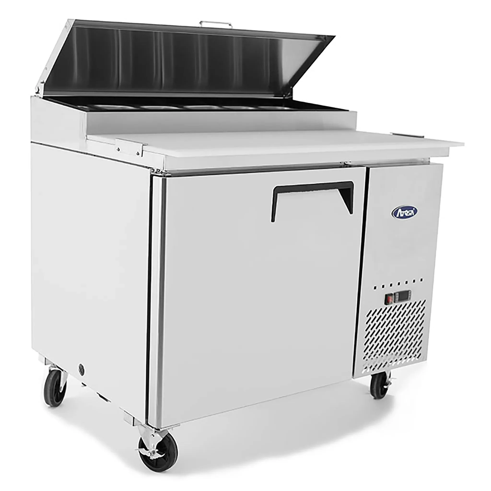 Atosa MPF8201GR Single Door 44" Refrigerated Pizza Prep Table - Image 4