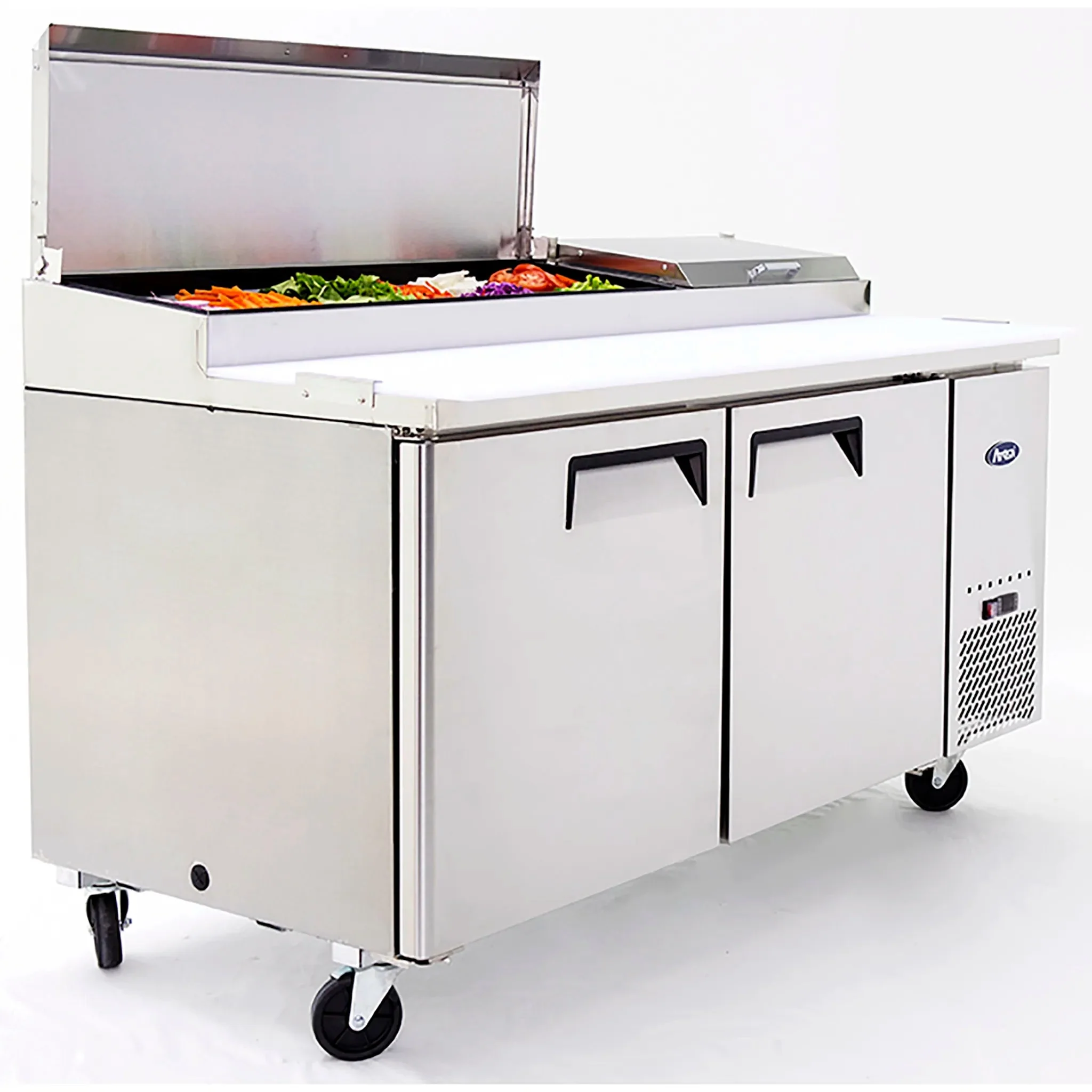 Atosa MPF8202GR Double Door 67" Refrigerated Pizza Prep Table - Image 5