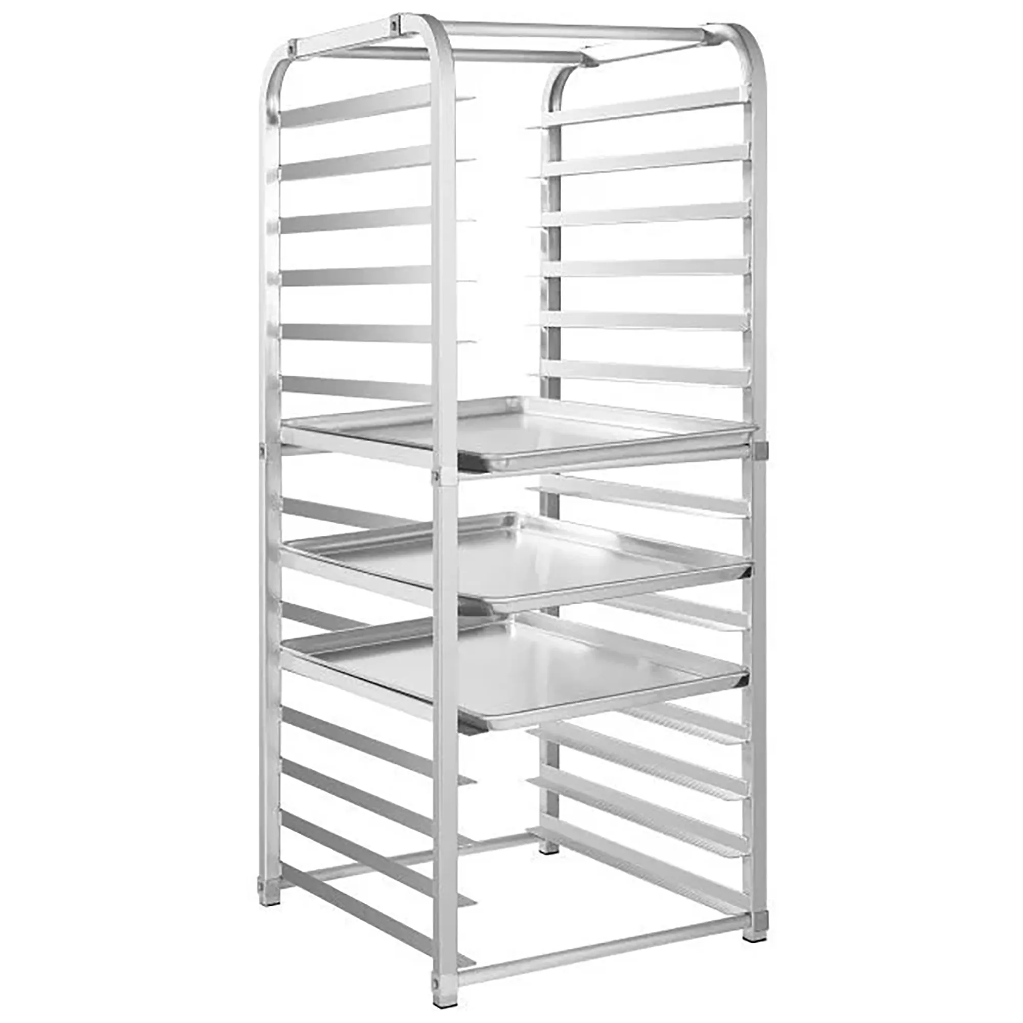 Atosa MPRA-15 Aluminum WELDED 15-Tier End Load Full Size Sheet Pan Rack - Image 3