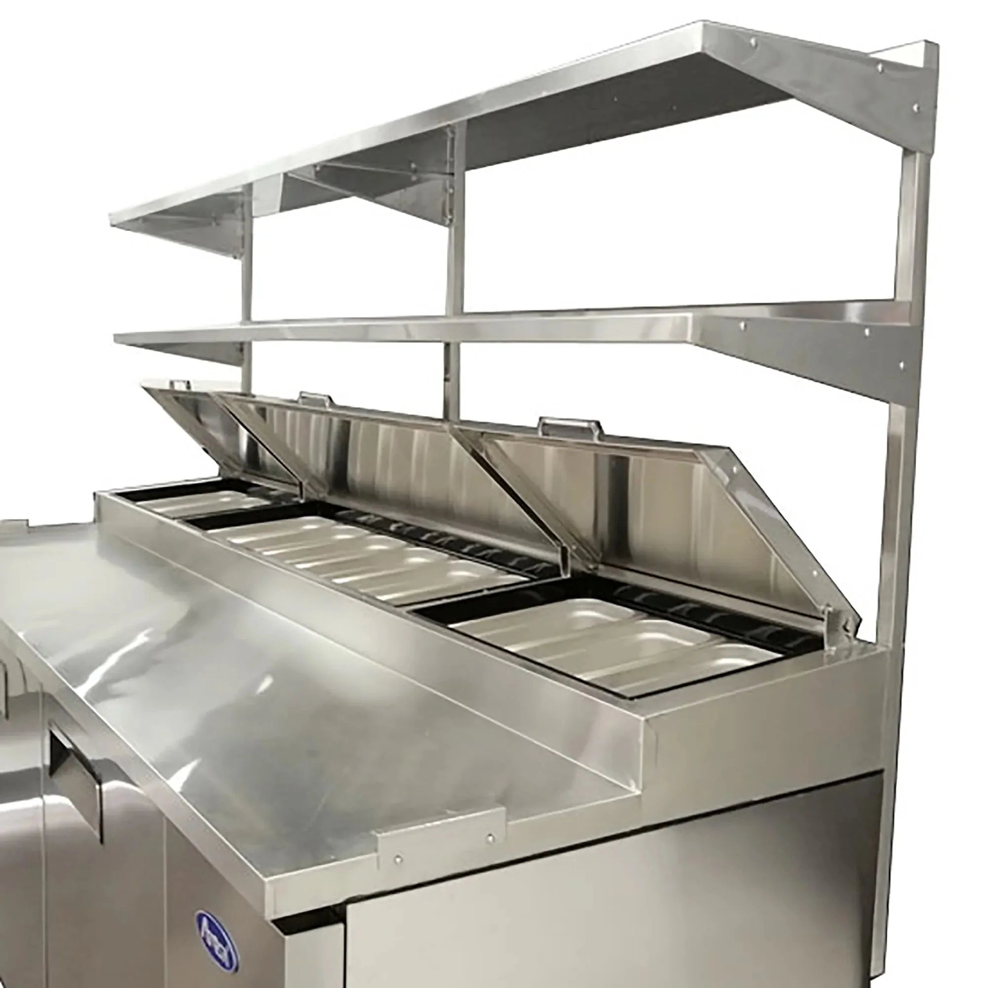 Atosa MROS-67P Stainless Steel Overshelf for 67" Pizza Prep Table