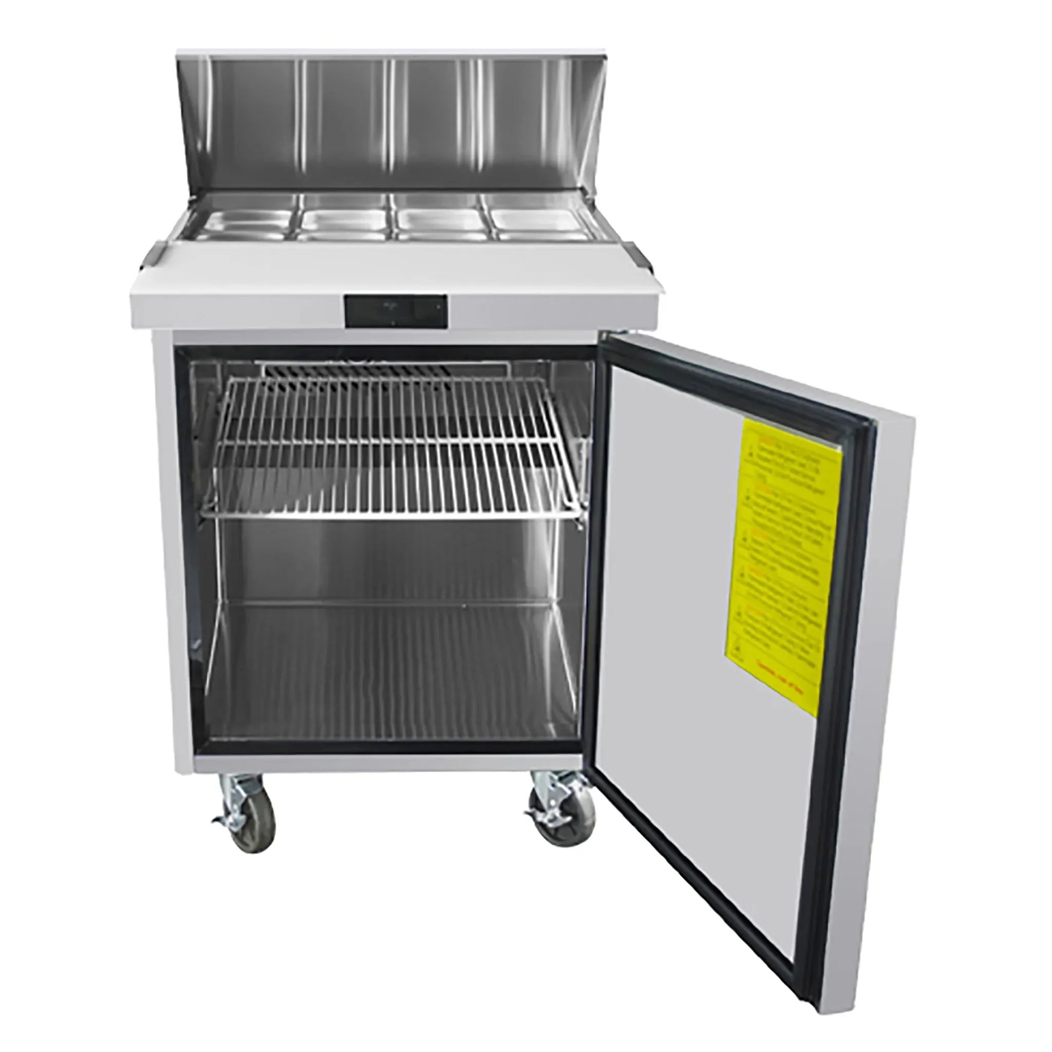 Atosa MSF8301GR Single Door 27" Refrigerated Sandwich Prep Table - Image 3