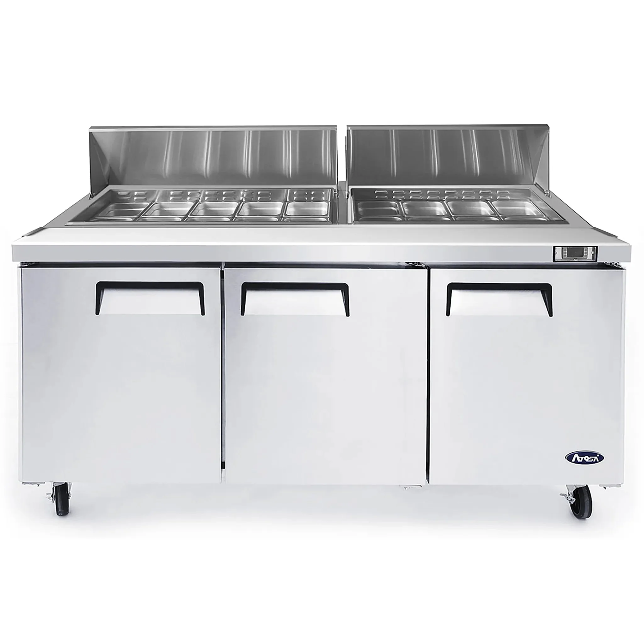 Atosa MSF8304GR Triple Door 72" Refrigerated Sandwich Prep Table - Image 2