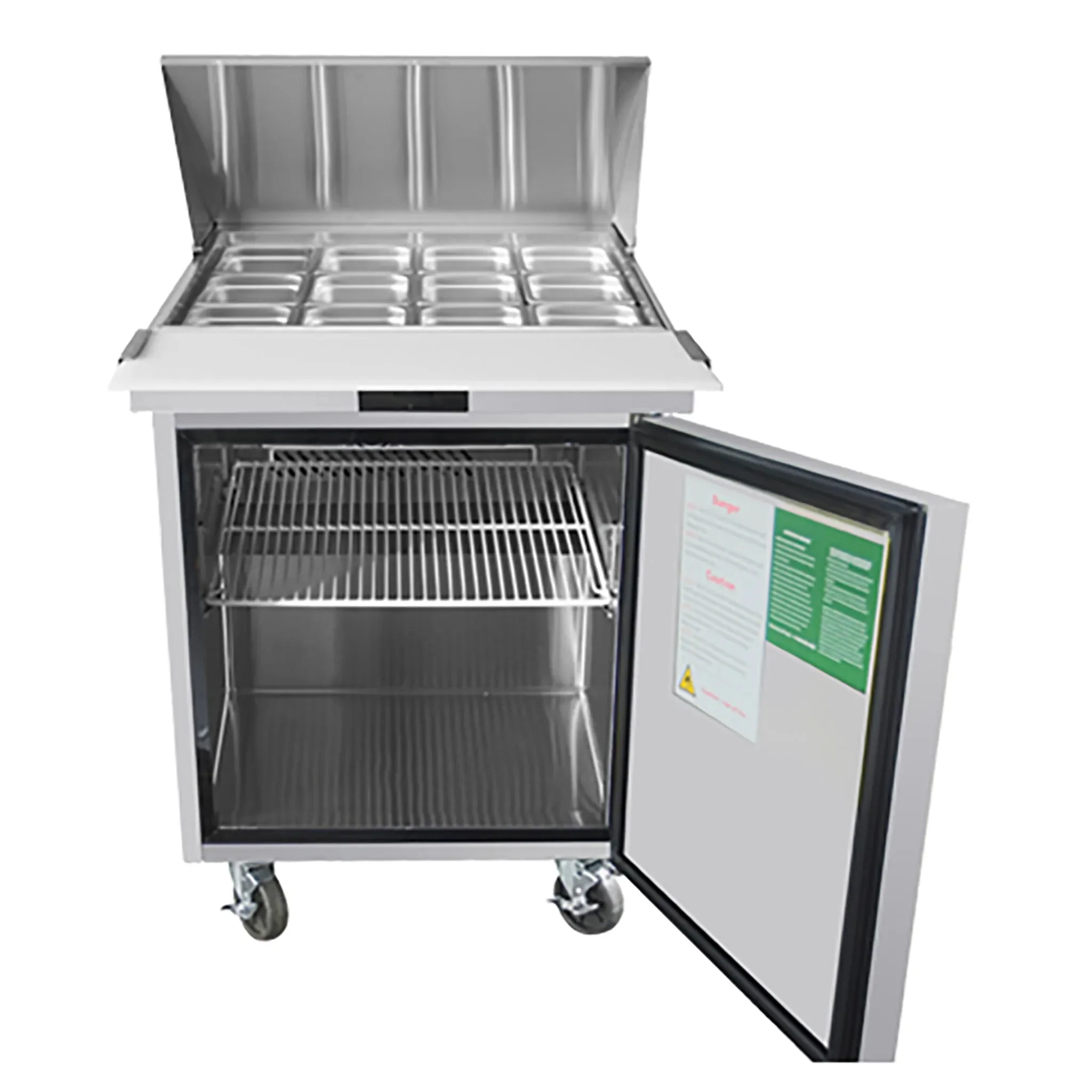 Atosa MSF8305GR Single Door 27" Refrigerated Mega Top Sandwich Prep Table - Image 4