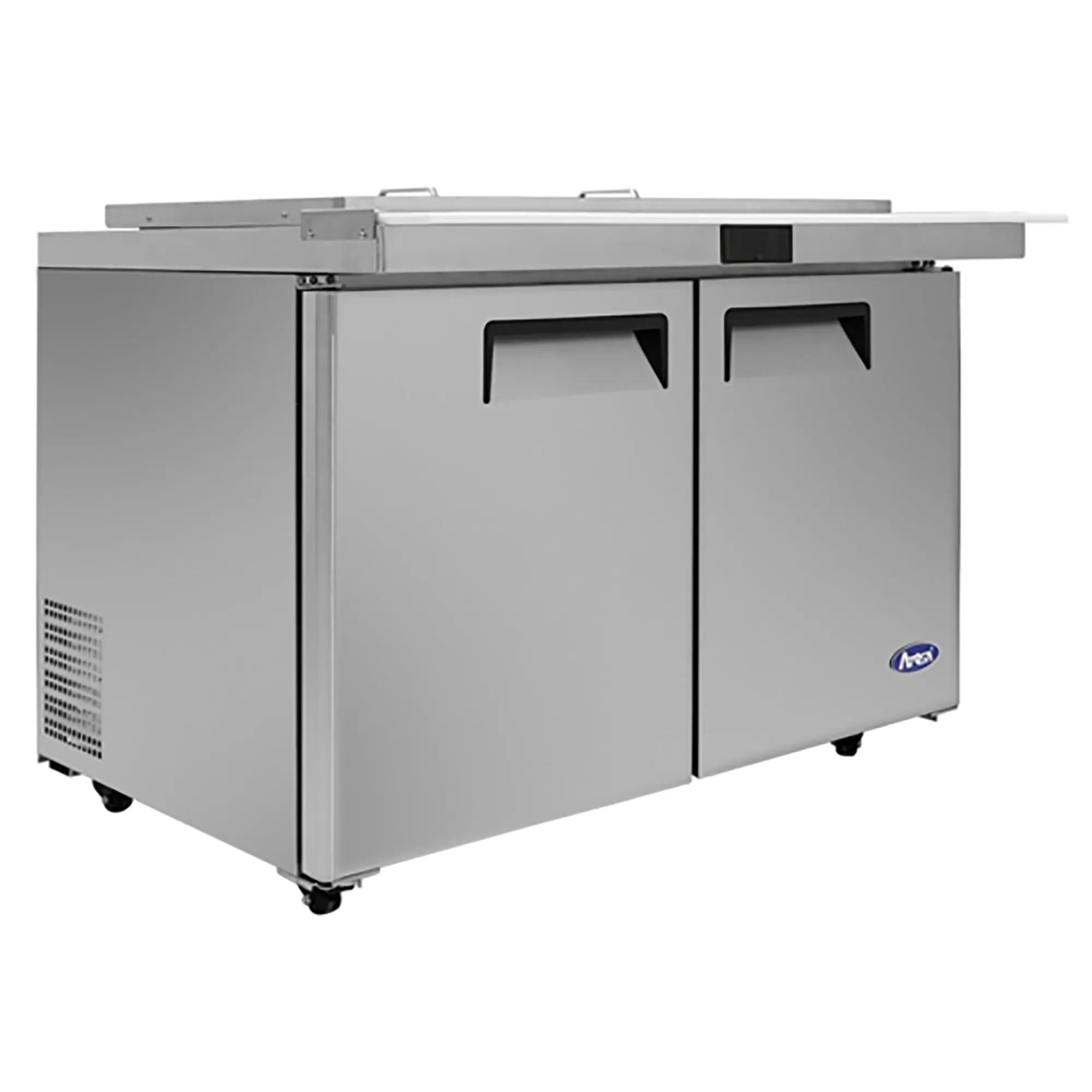 Atosa MSF8306GR-NTCV Double Door 48" Refrigerated Mega Top Sandwich Prep Table with Night Cover