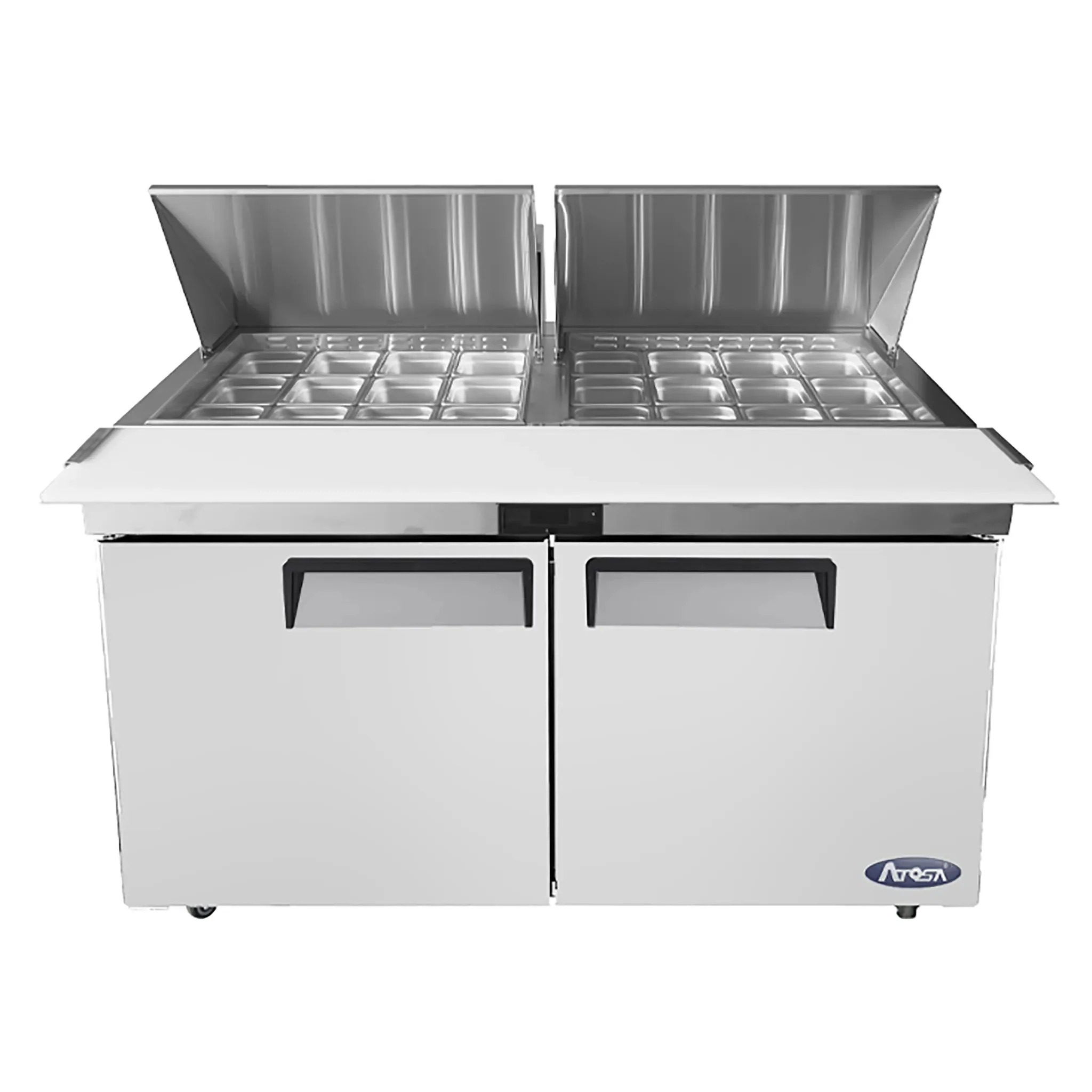 Atosa MSF8307GR Double Door 60" Refrigerated Mega Top Sandwich Prep Table - Image 3